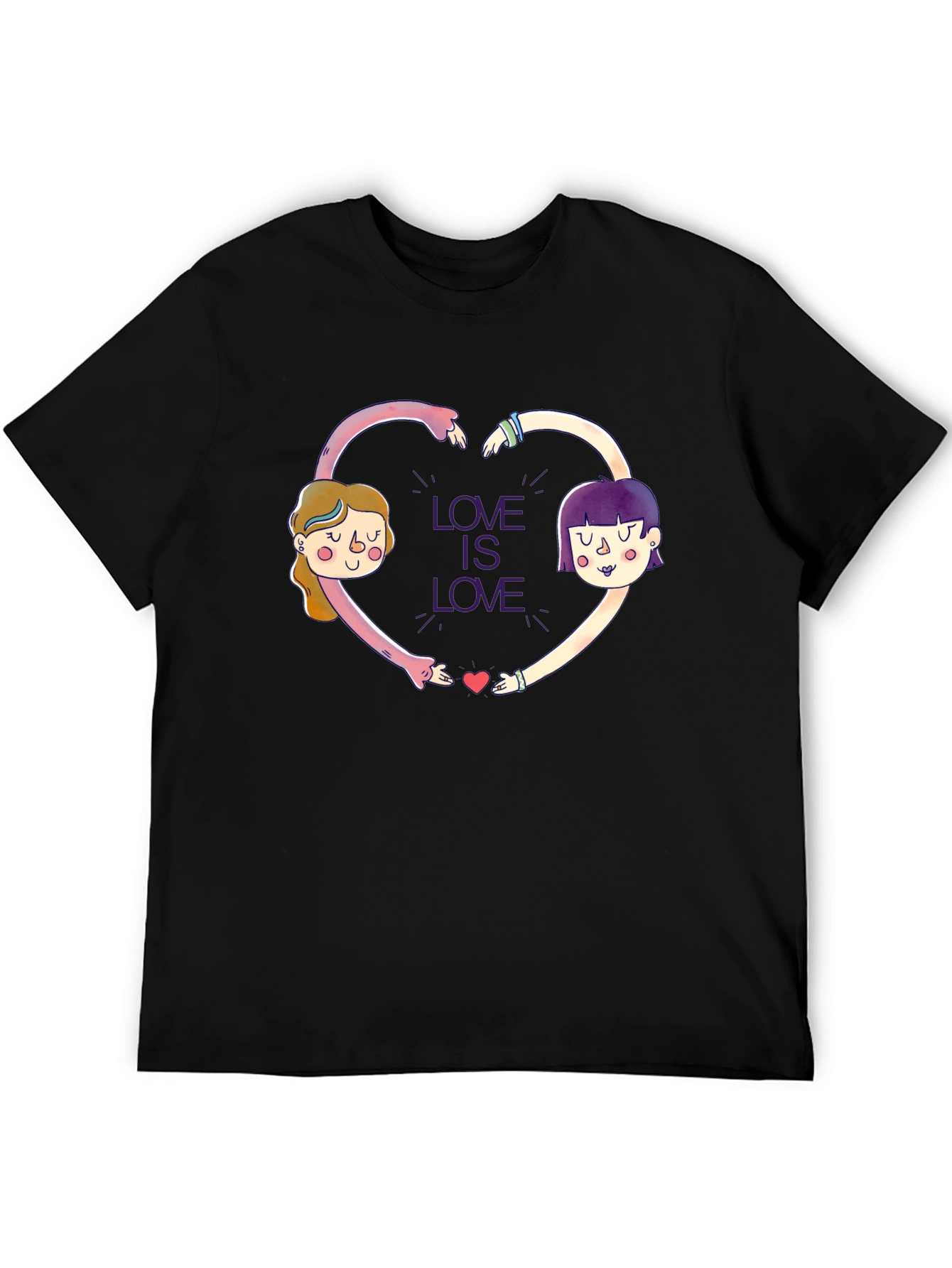 Love is Love Graphic Tee - Unisex Black T-Shirt