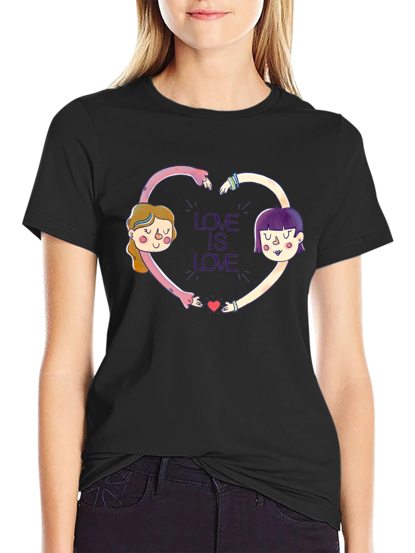 Love is Love Graphic Tee - Unisex Black T-Shirt