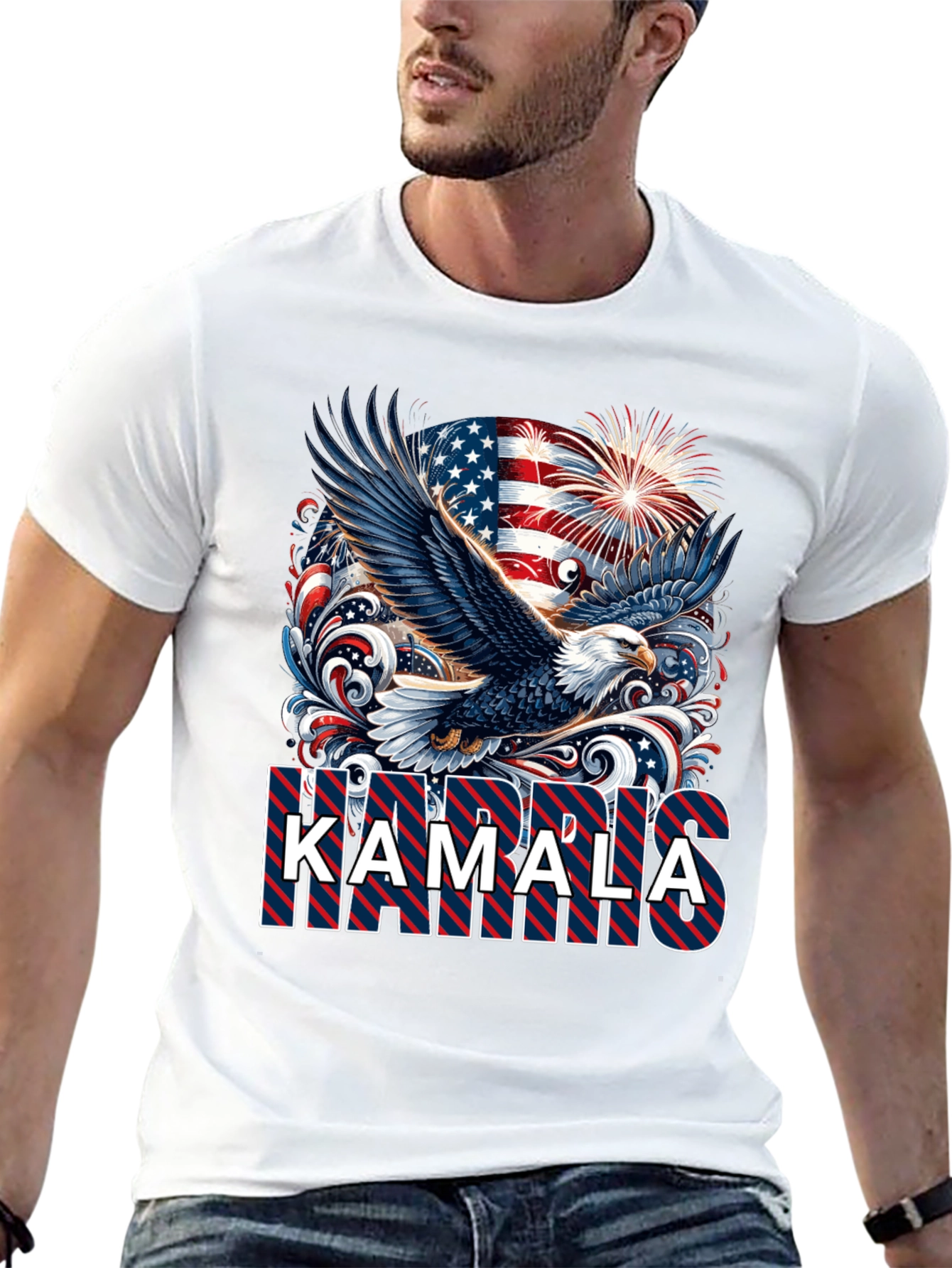 Kamala Harris Patriotic Eagle T-Shirt