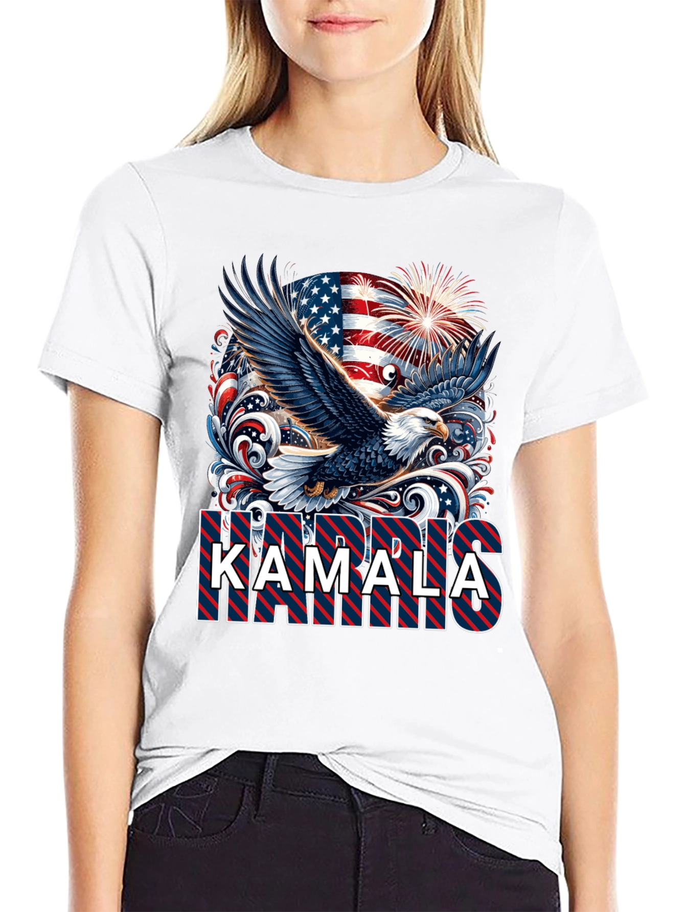 Kamala Harris Patriotic Eagle T-Shirt