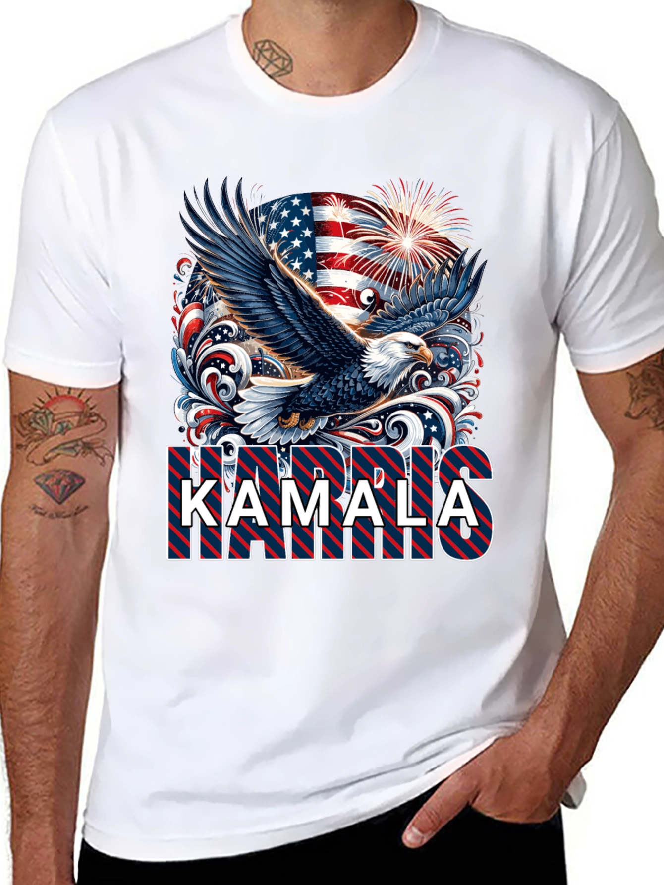 Kamala Harris Patriotic Eagle T-Shirt