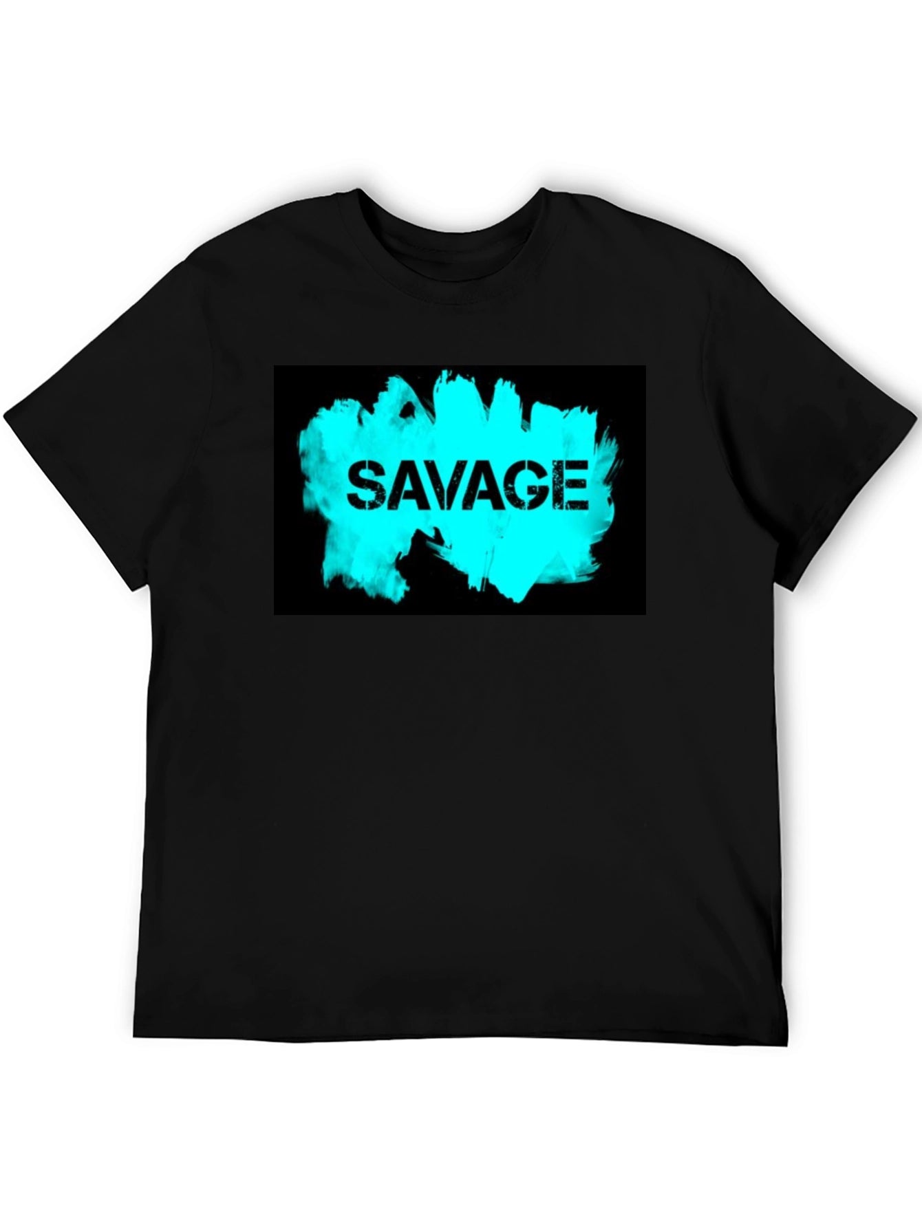 Savage Graphic Tee - Black Cotton Comfort
