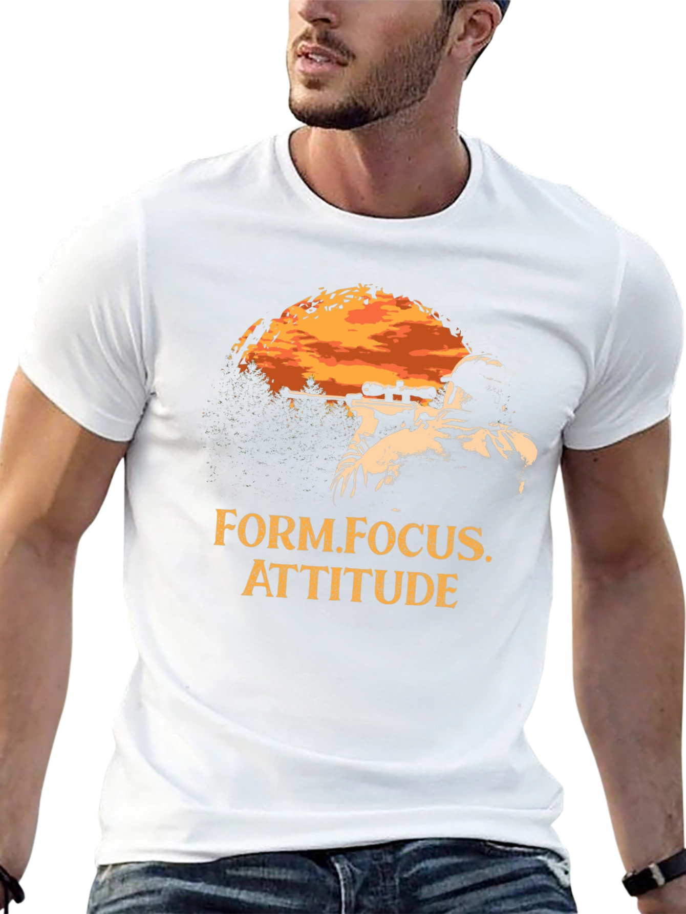 Sniper T-Shirt - Form Focus Attitude - Black