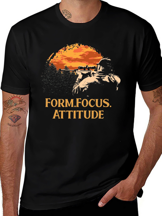 Sniper T-Shirt - Form Focus Attitude - Black