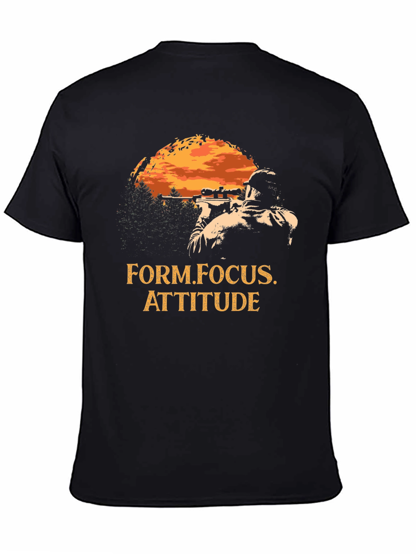 Sniper T-Shirt - Form Focus Attitude - Black