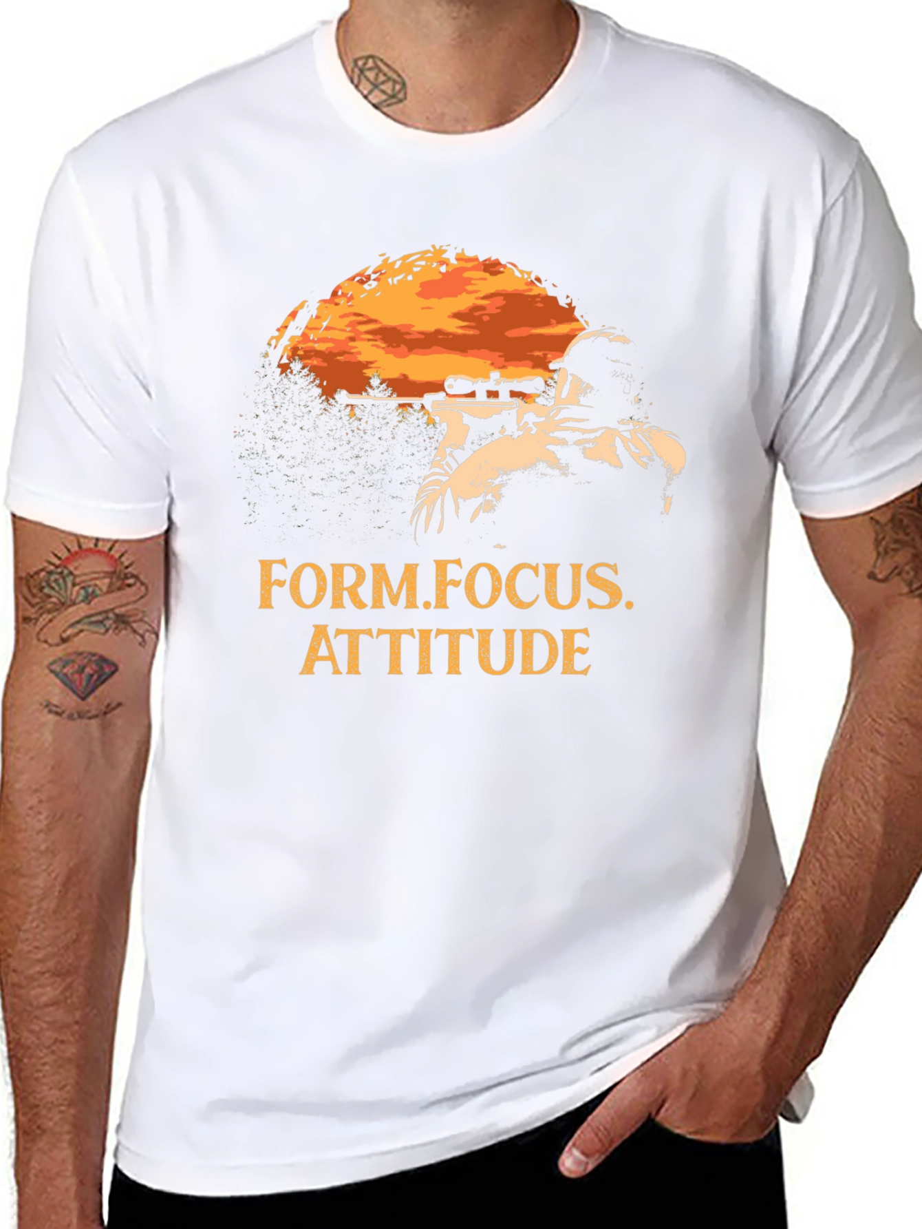 Sniper T-Shirt - Form Focus Attitude - Black