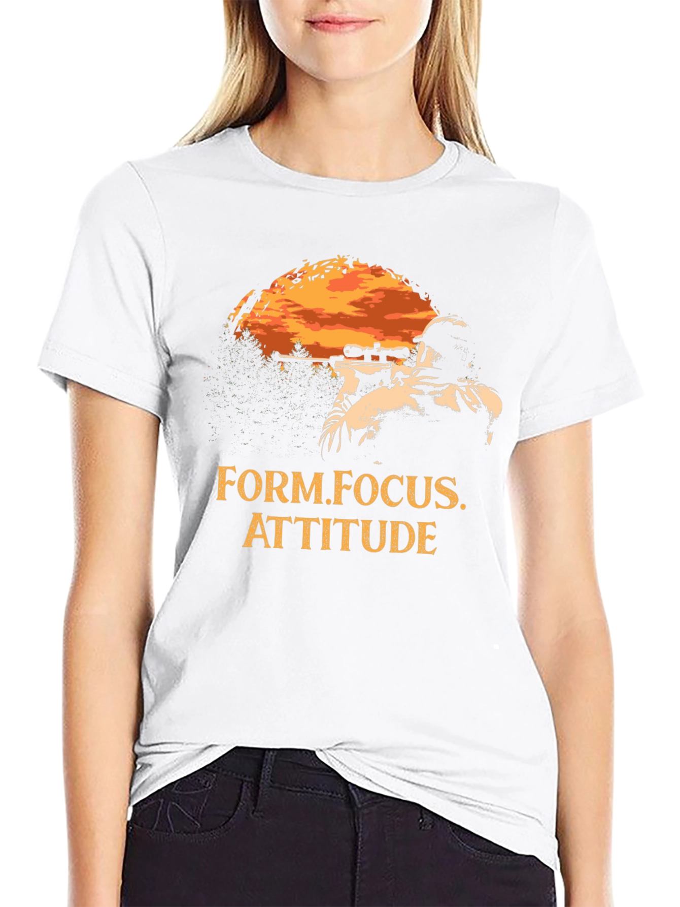 Sniper T-Shirt - Form Focus Attitude - Black