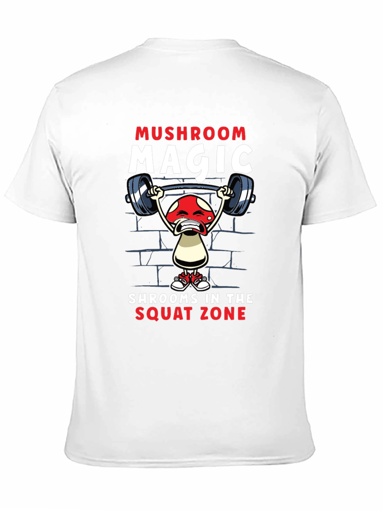 Mushroom Magic T-Shirt Squat Zone Gym Tee