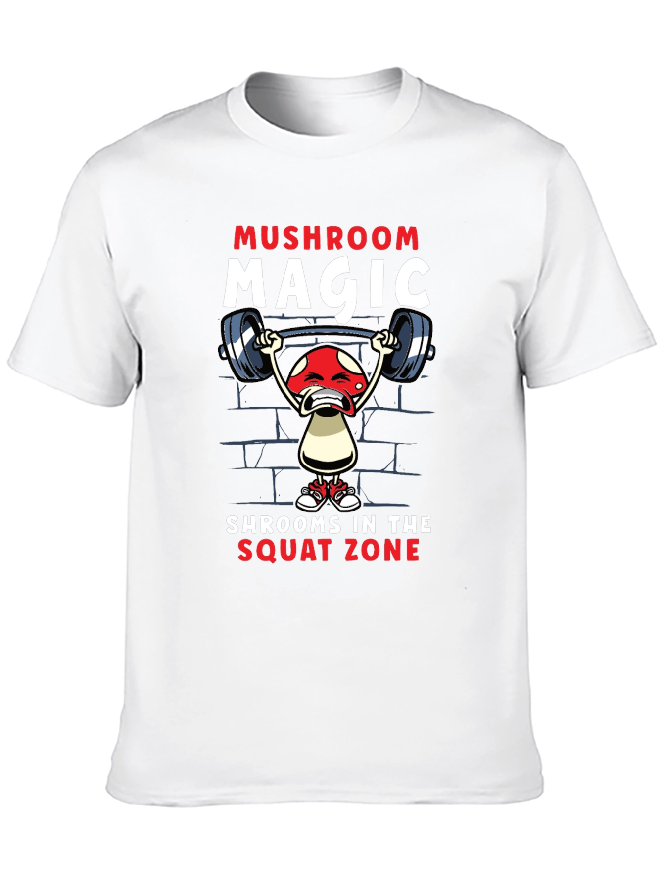 Mushroom Magic T-Shirt Squat Zone Gym Tee