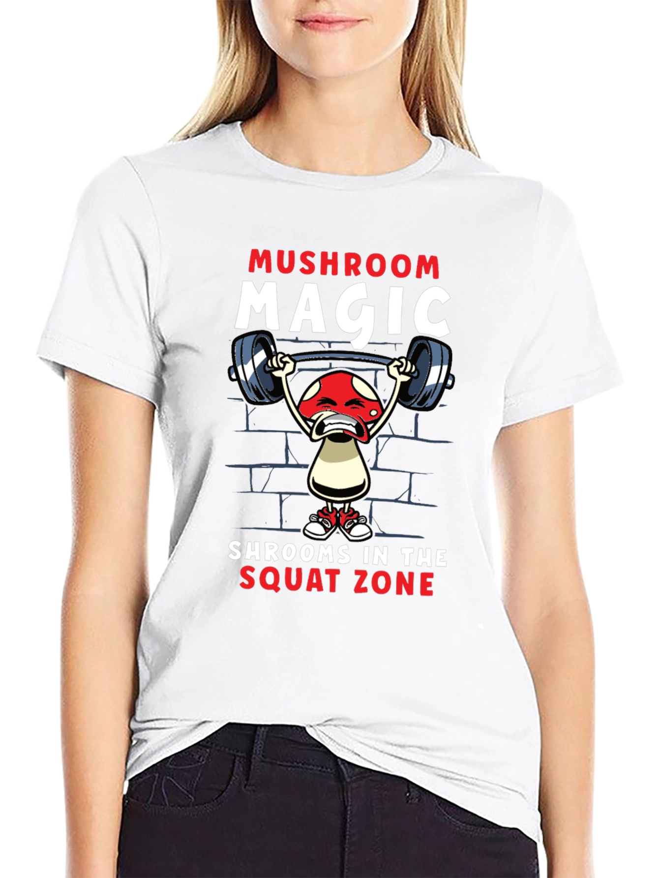 Mushroom Magic T-Shirt Squat Zone Gym Tee