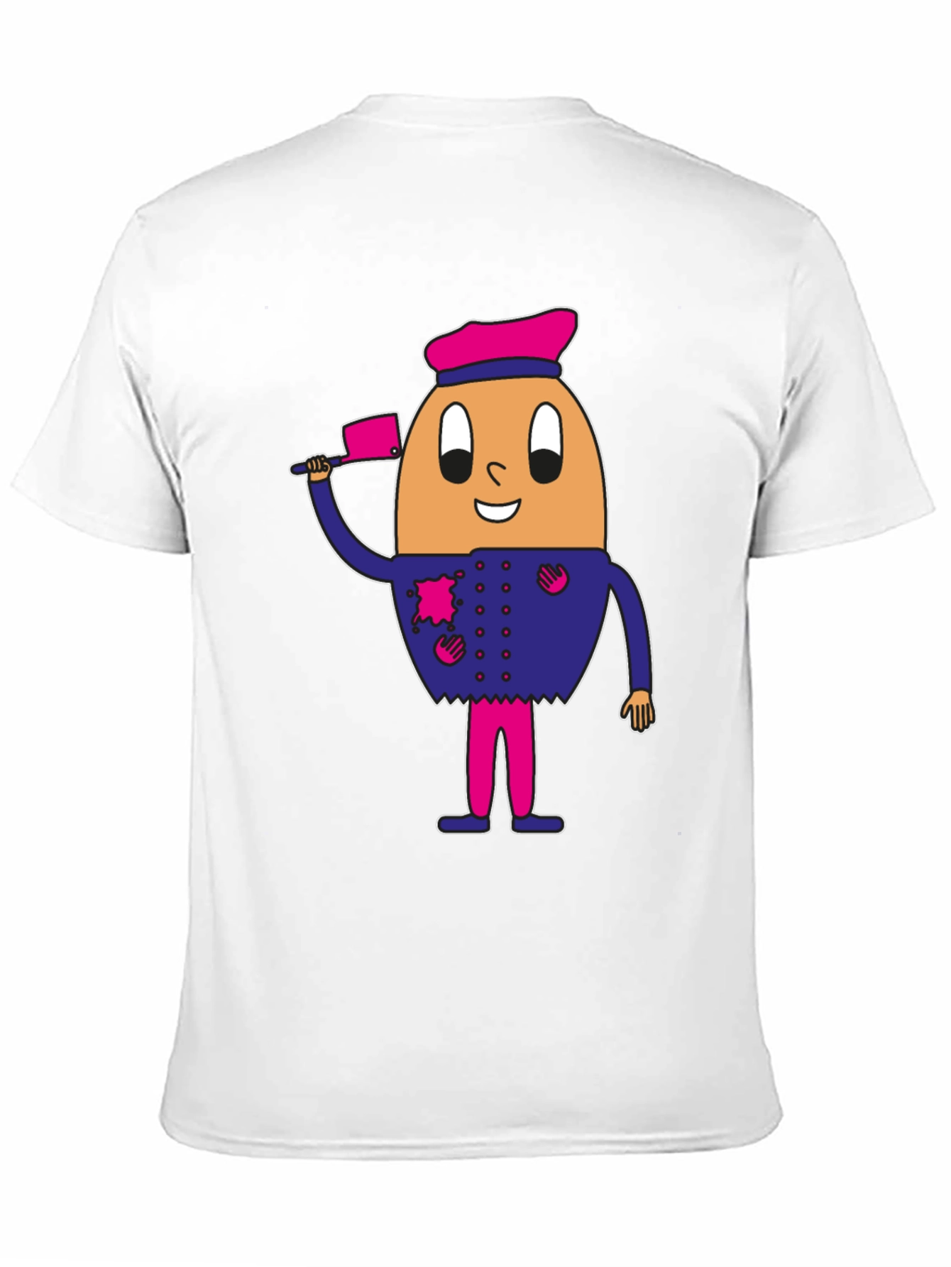 Egg Chef Graphic Tee - Funny Cartoon Character Shirt