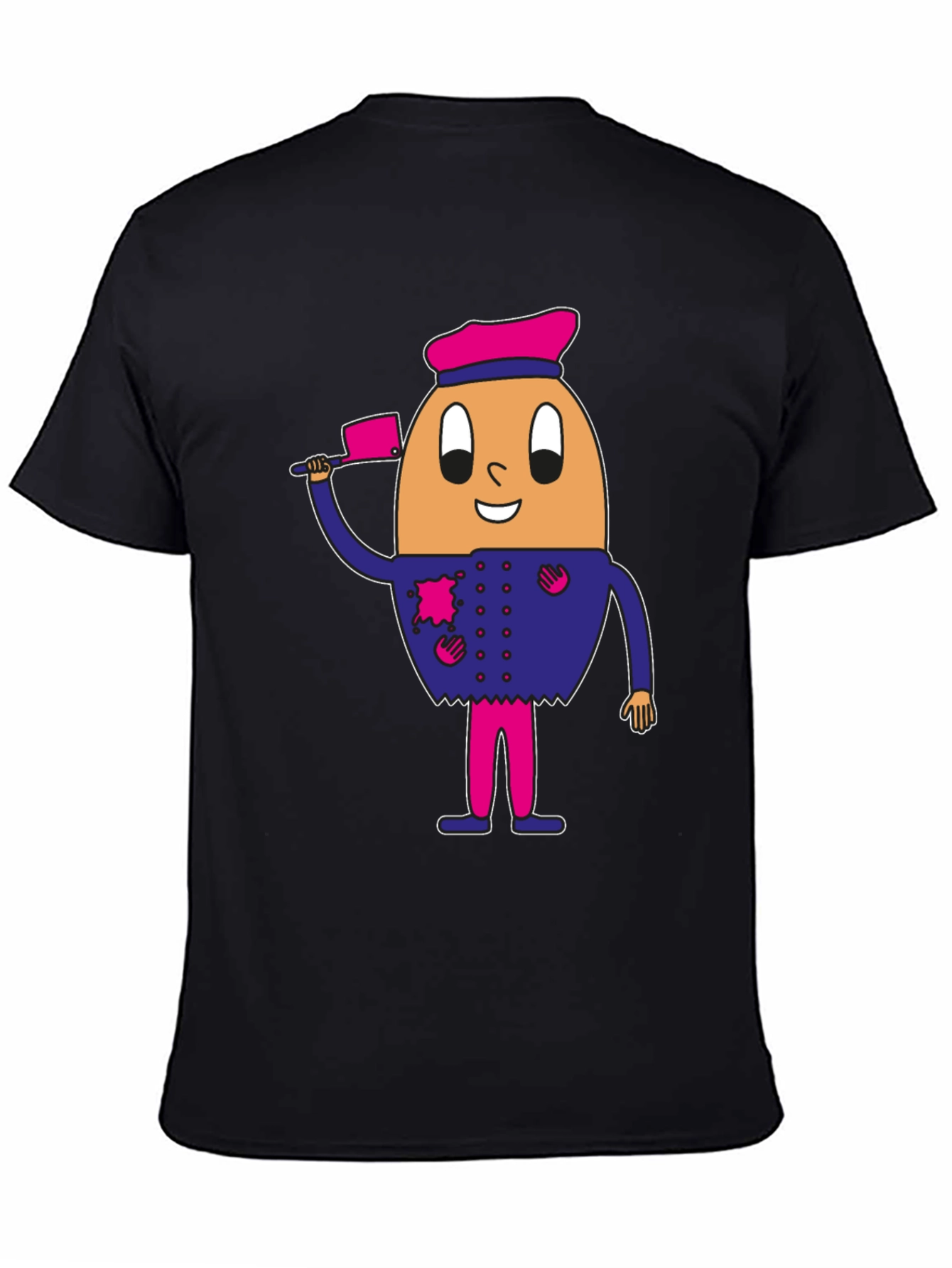Egg Chef Graphic Tee - Funny Cartoon Character Shirt