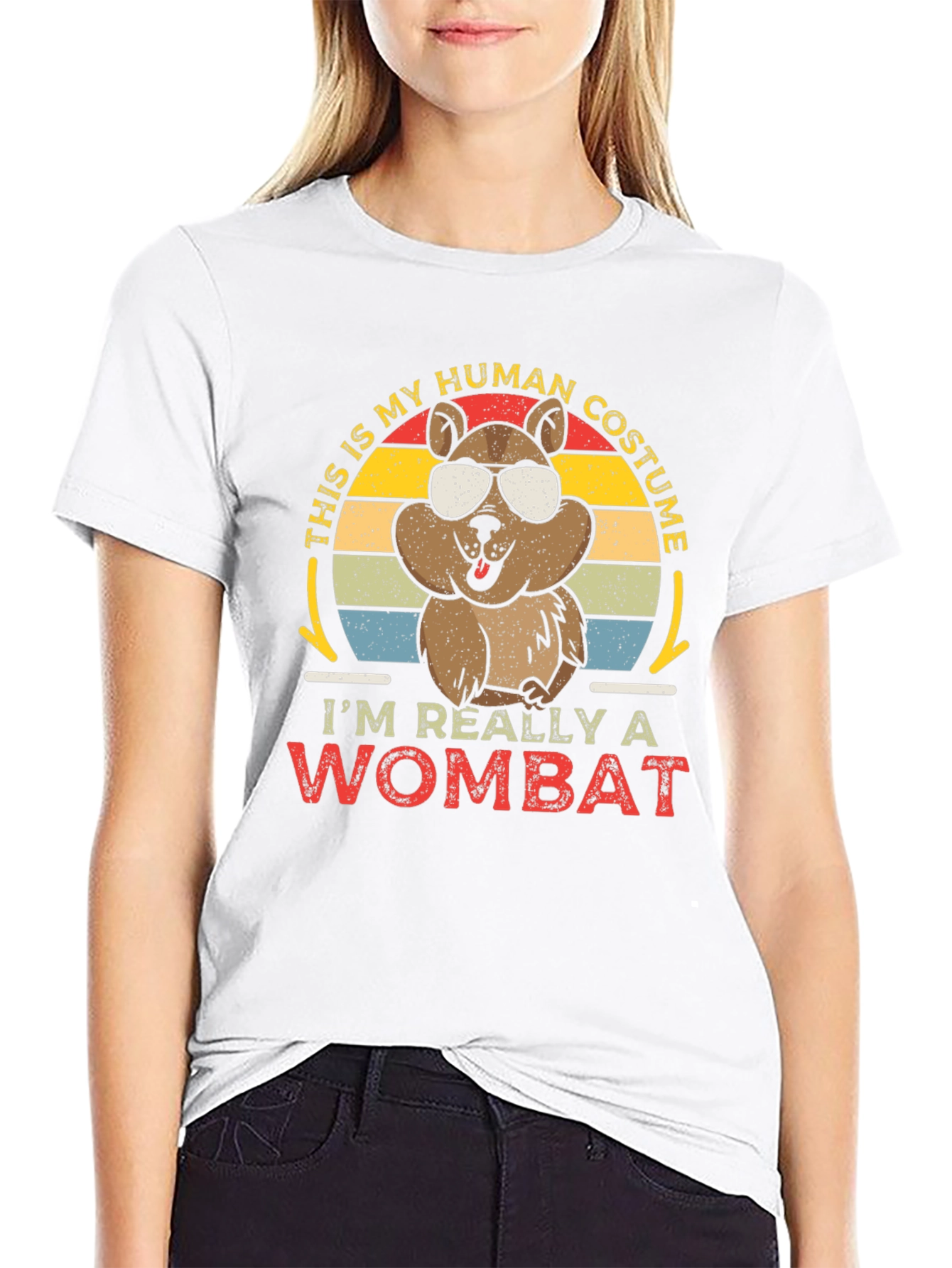 Human Costume Wombat Graphic Tee