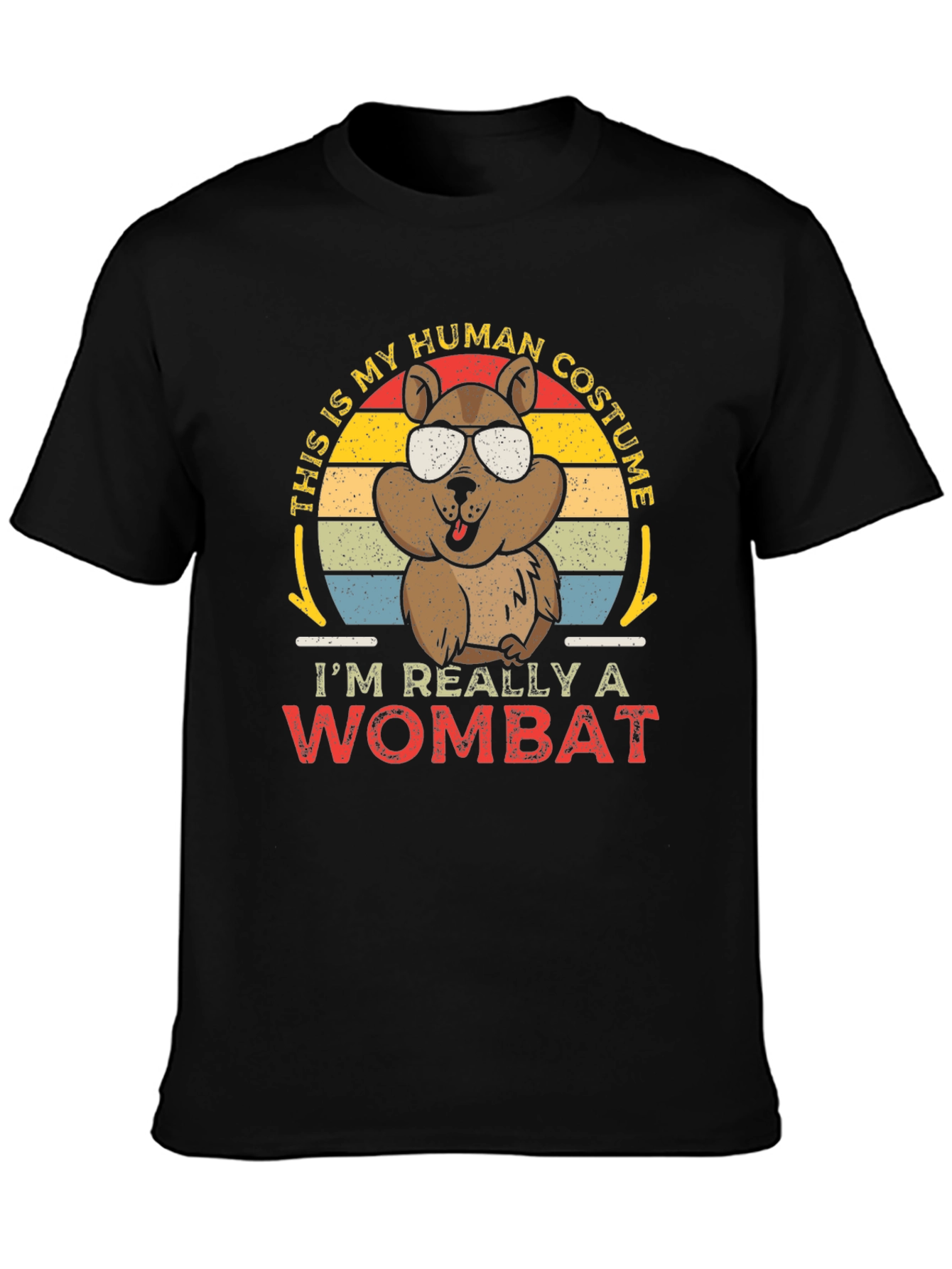 Human Costume Wombat Graphic Tee