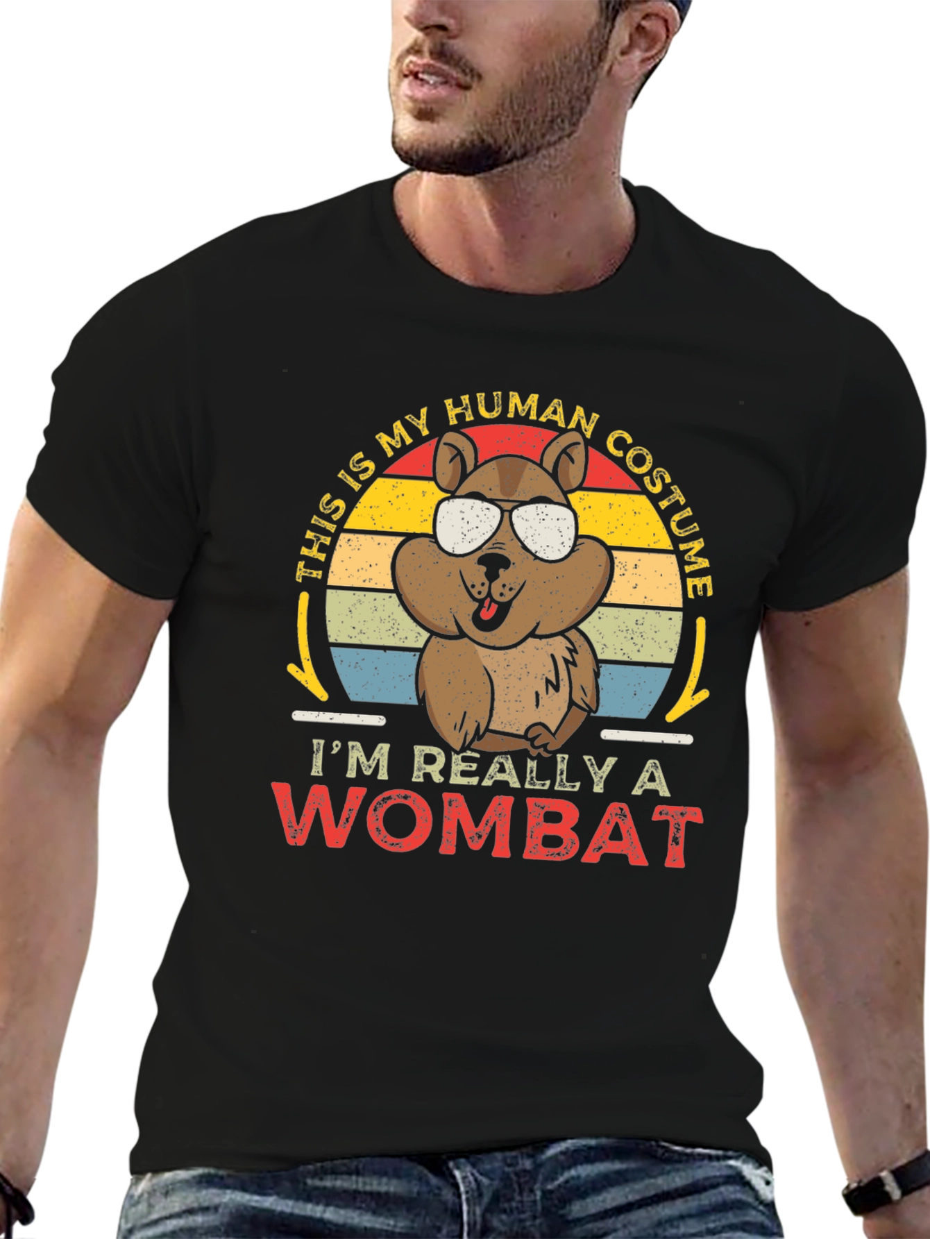 Human Costume Wombat Graphic Tee
