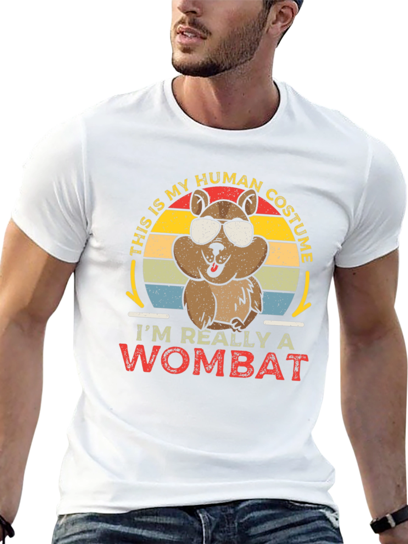 Human Costume Wombat Graphic Tee