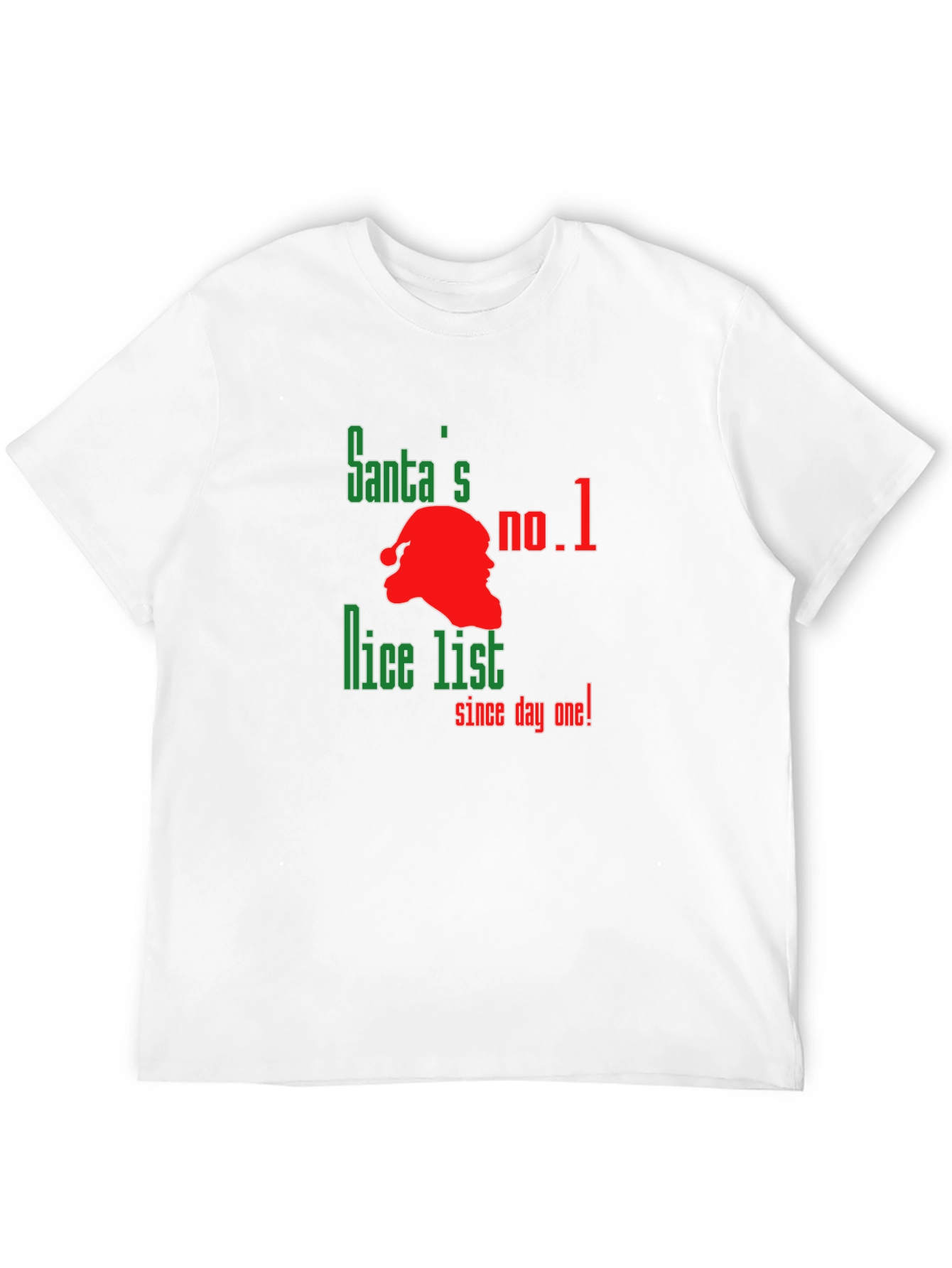 Santas No. 1 Nice List Graphic T-Shirt