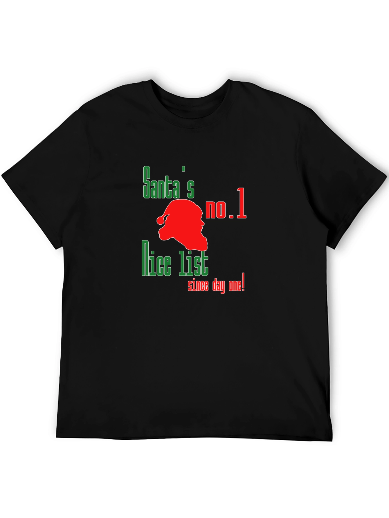 Santas No. 1 Nice List Graphic T-Shirt