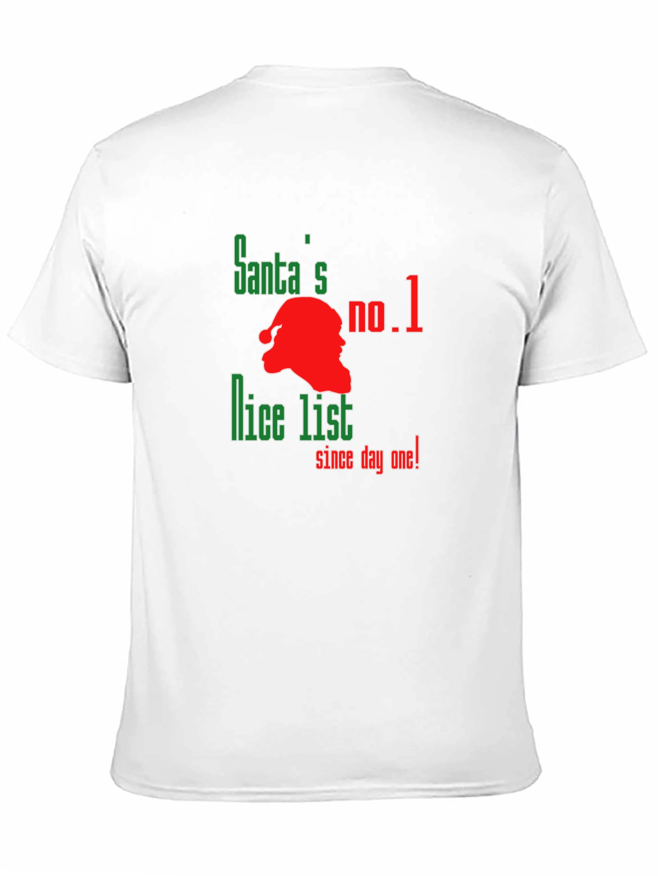 Santas No. 1 Nice List Graphic T-Shirt