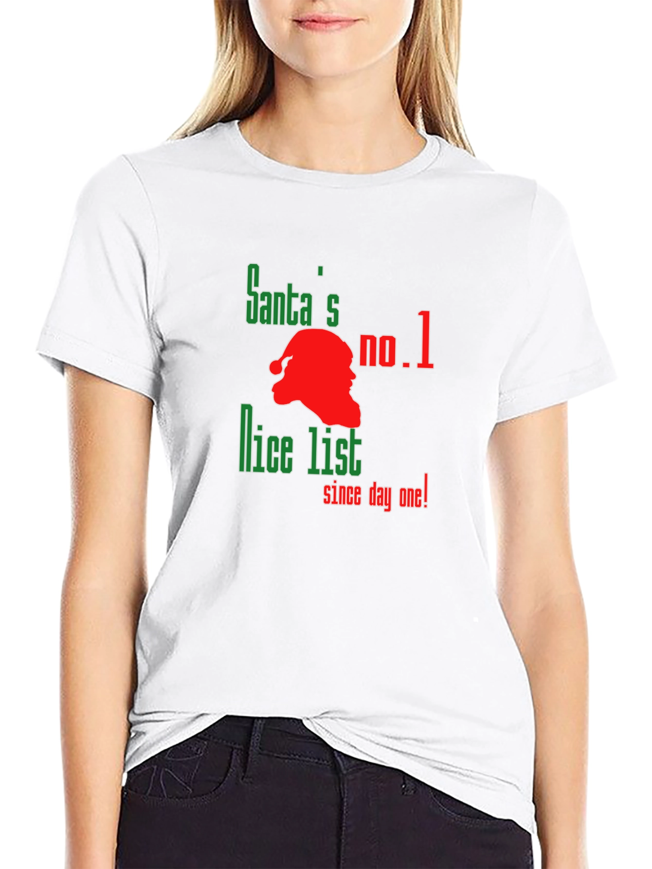 Santas No. 1 Nice List Graphic T-Shirt