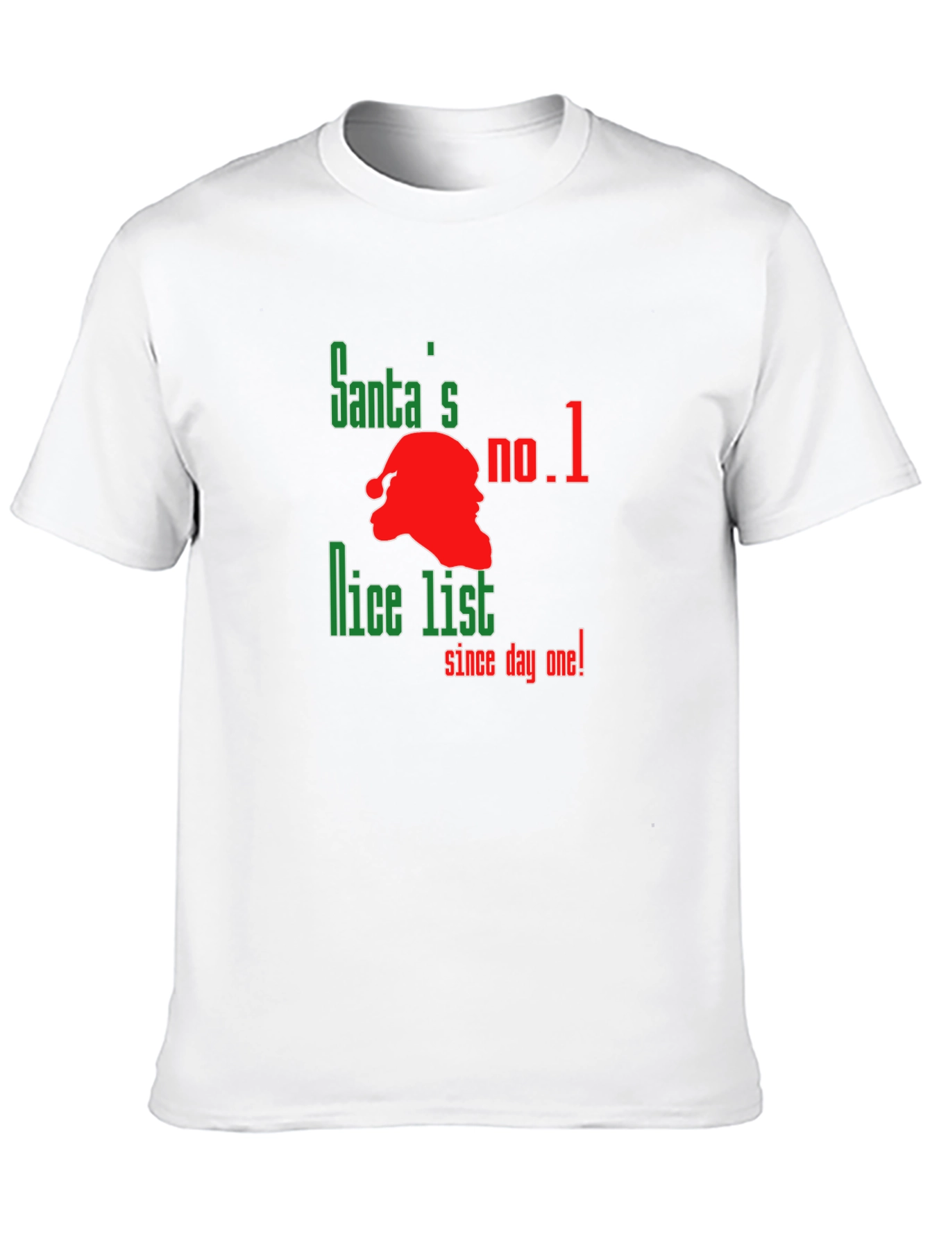 Santas No. 1 Nice List Graphic T-Shirt