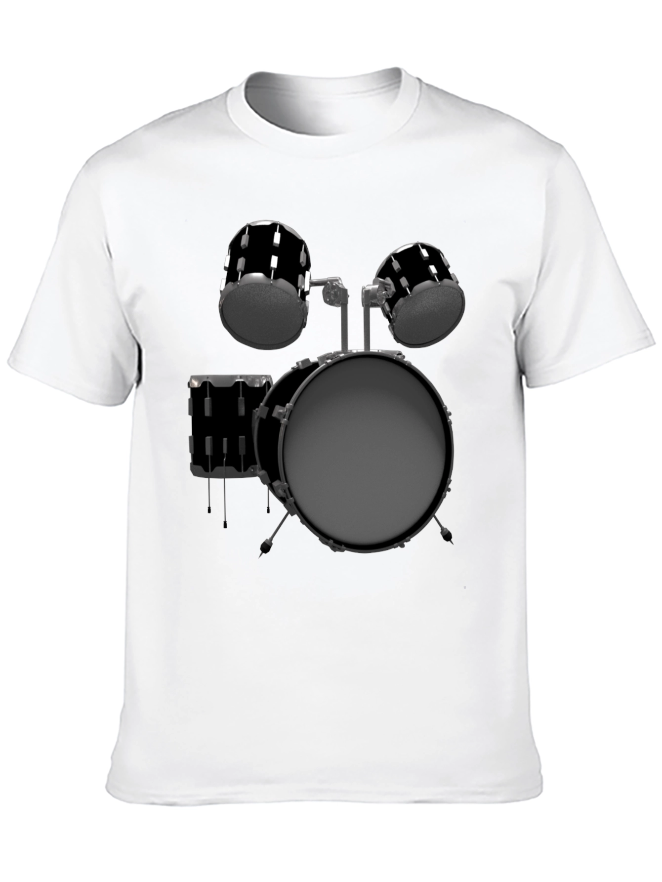 Drum Kit Graphic Tee - Music Lover T-Shirt