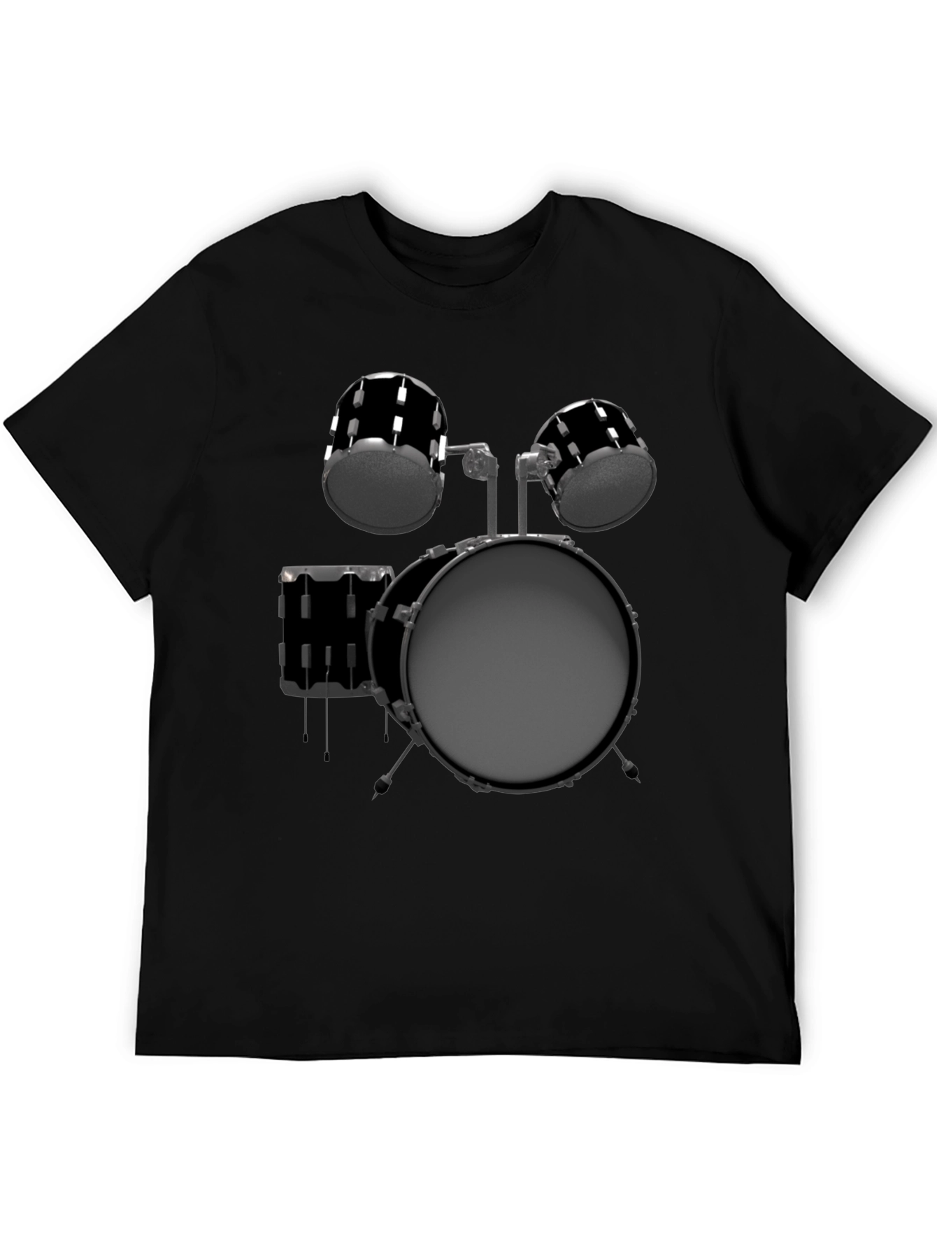 Drum Kit Graphic Tee - Music Lover T-Shirt