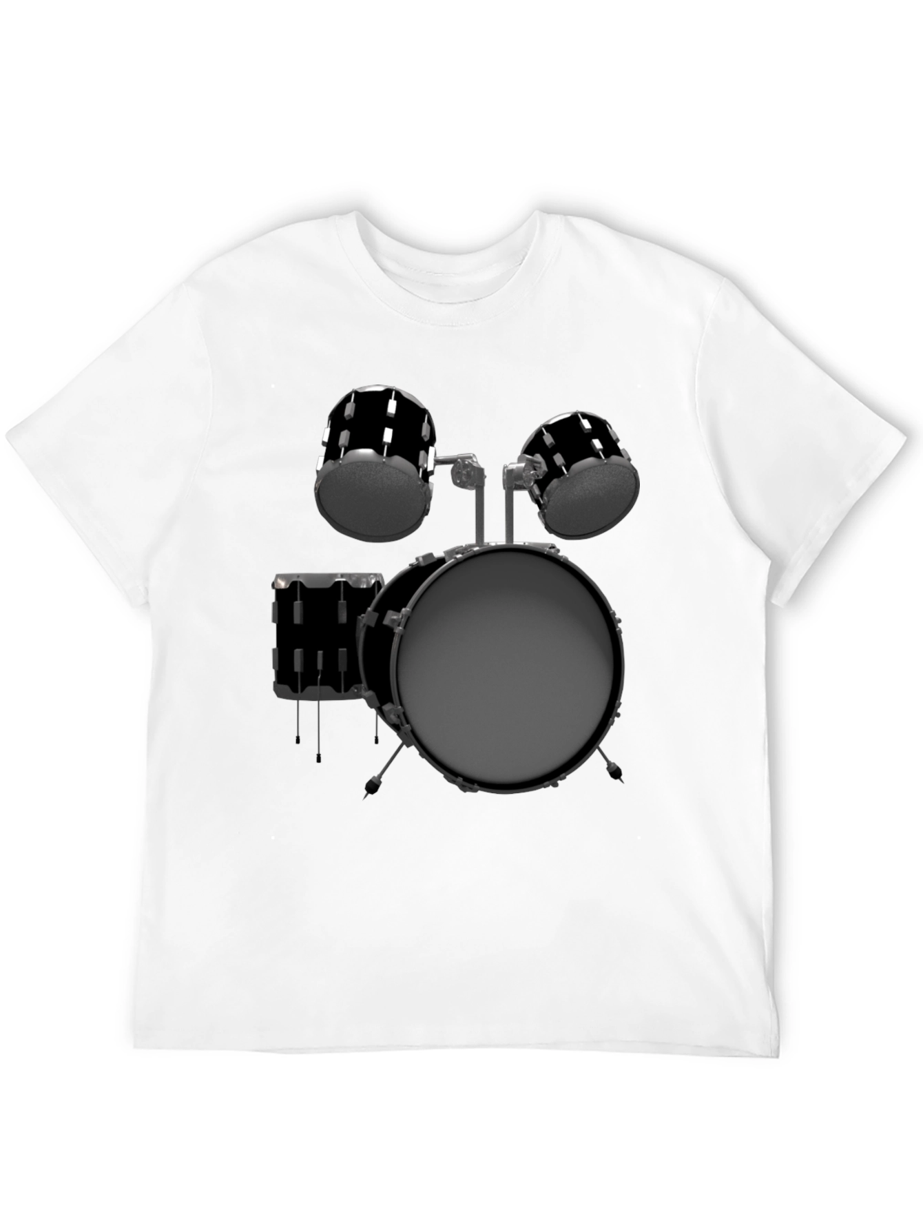 Drum Kit Graphic Tee - Music Lover T-Shirt