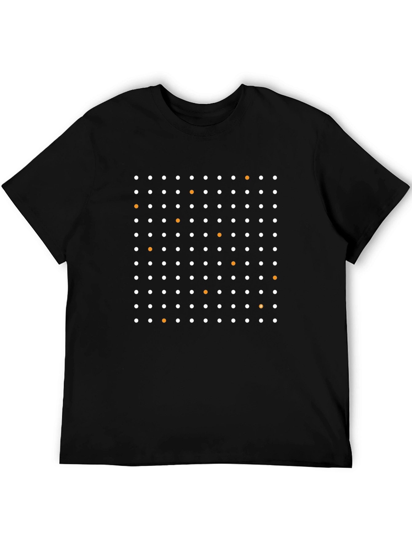 Abstract Dot Pattern T-Shirt - Black