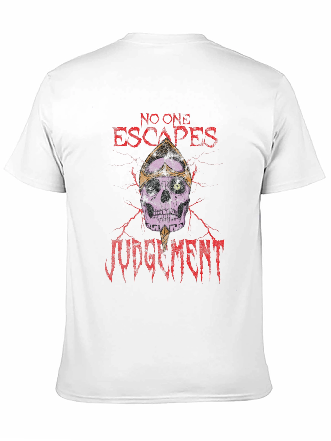 Skull Judgment Graphic T-Shirt - Black