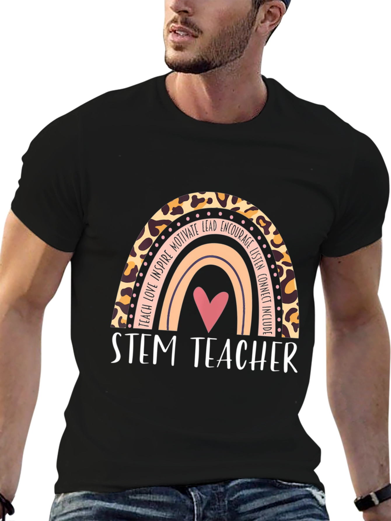 STEM Teacher Rainbow Graphic Tee