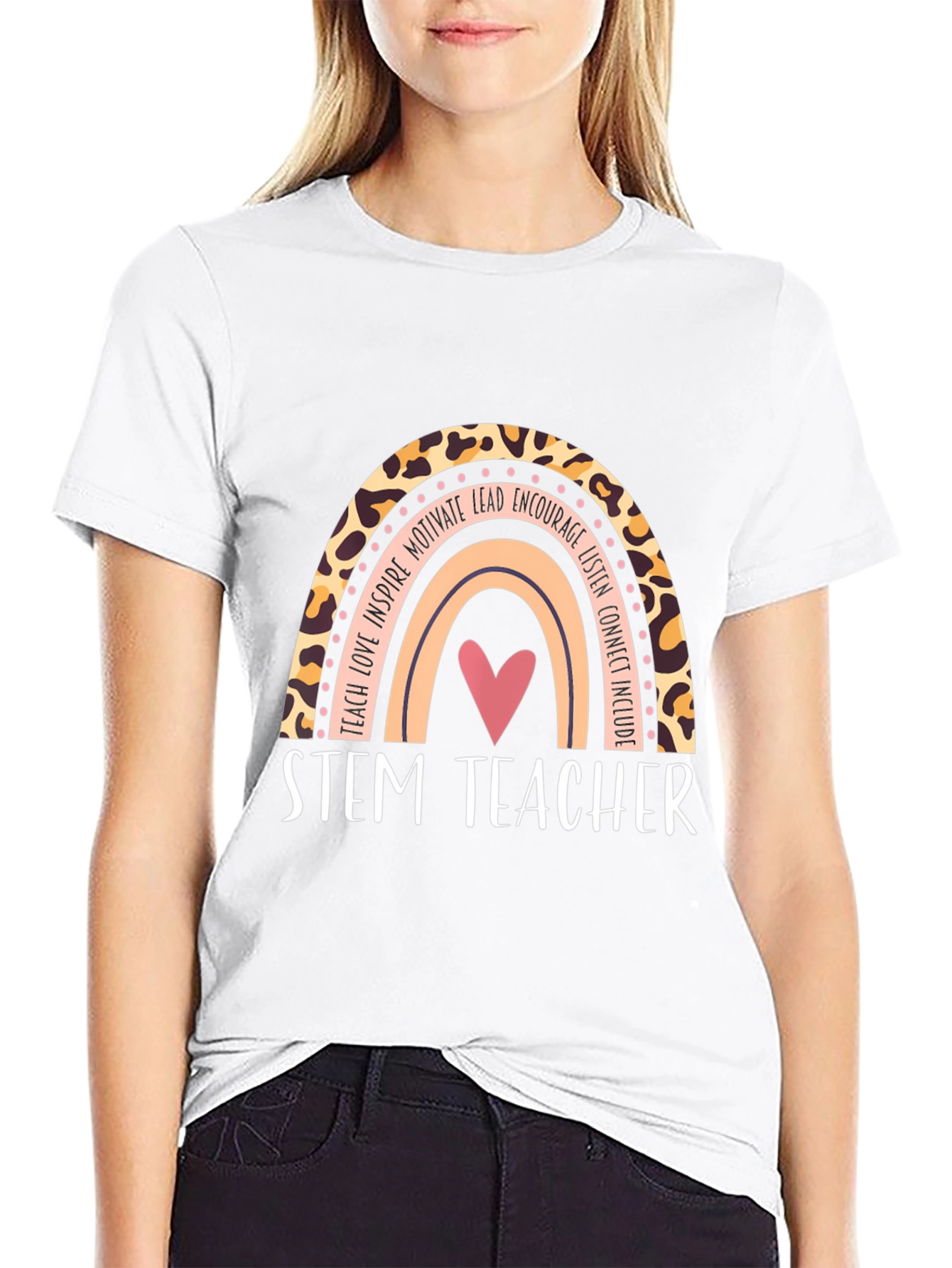 STEM Teacher Rainbow Graphic Tee