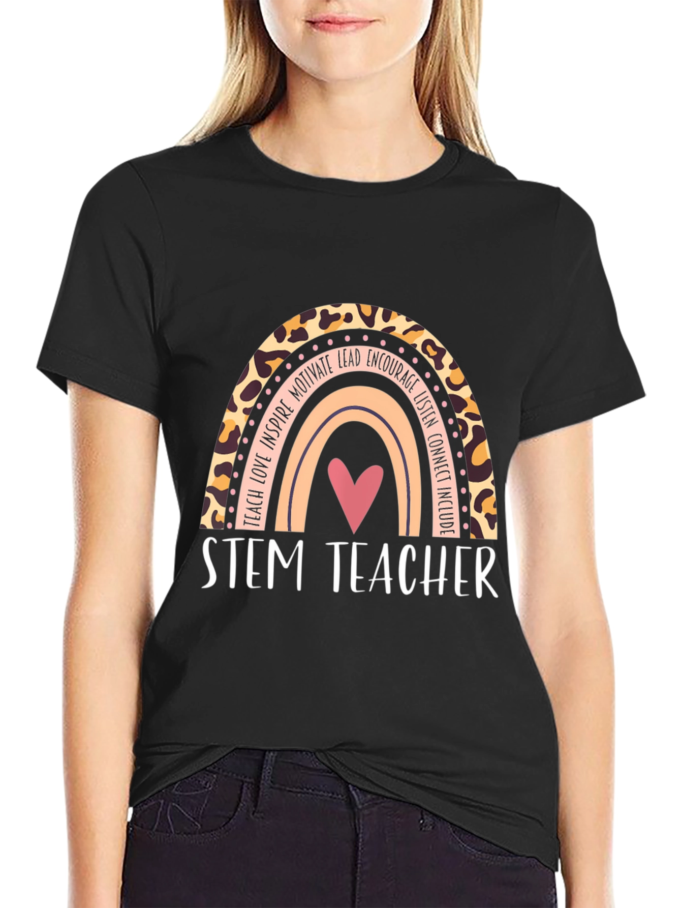 STEM Teacher Rainbow Graphic Tee