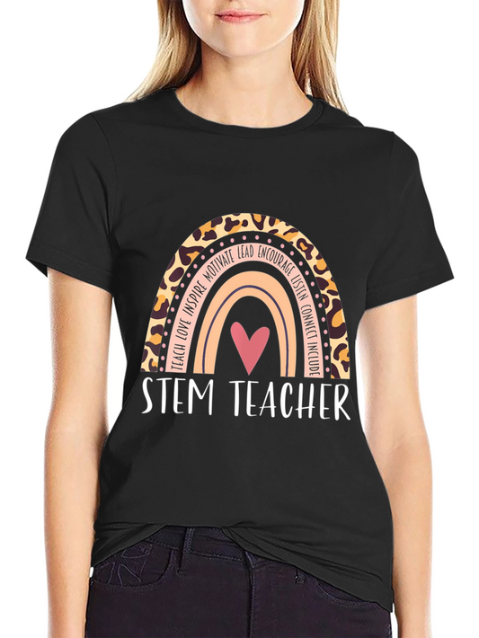 STEM Teacher Rainbow Graphic Tee