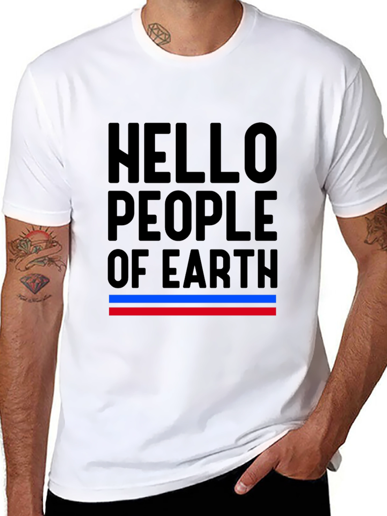 Hello People of Earth Graphic Tee