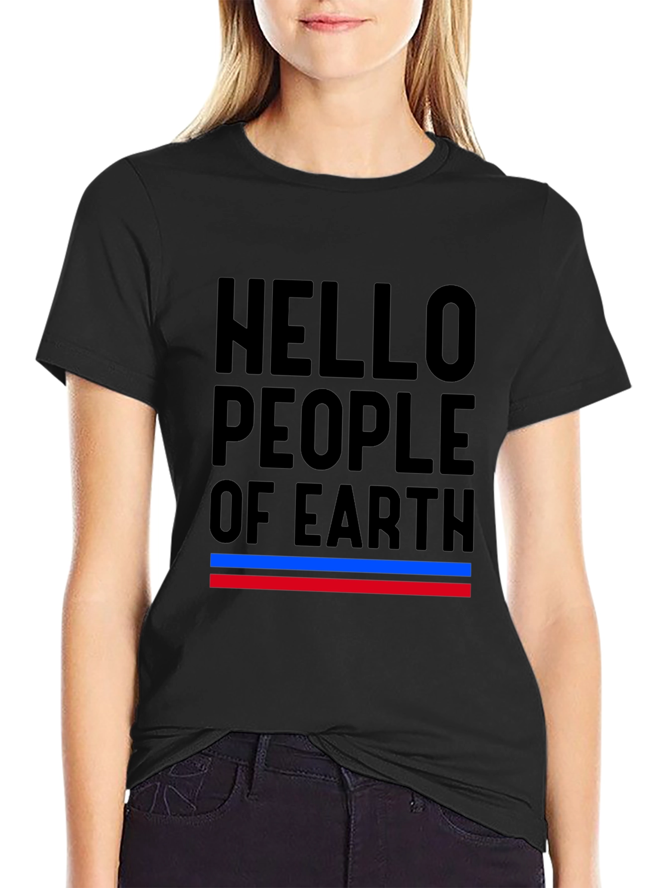 Hello People of Earth Graphic Tee