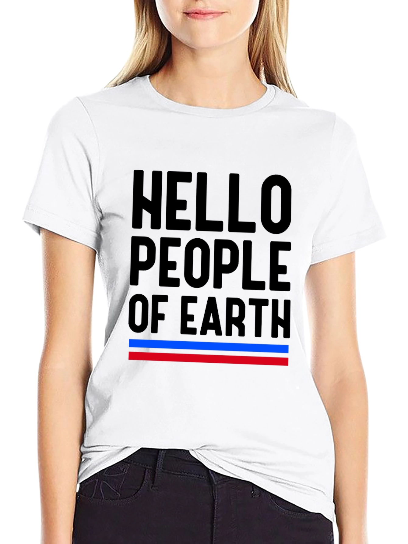 Hello People of Earth Graphic Tee