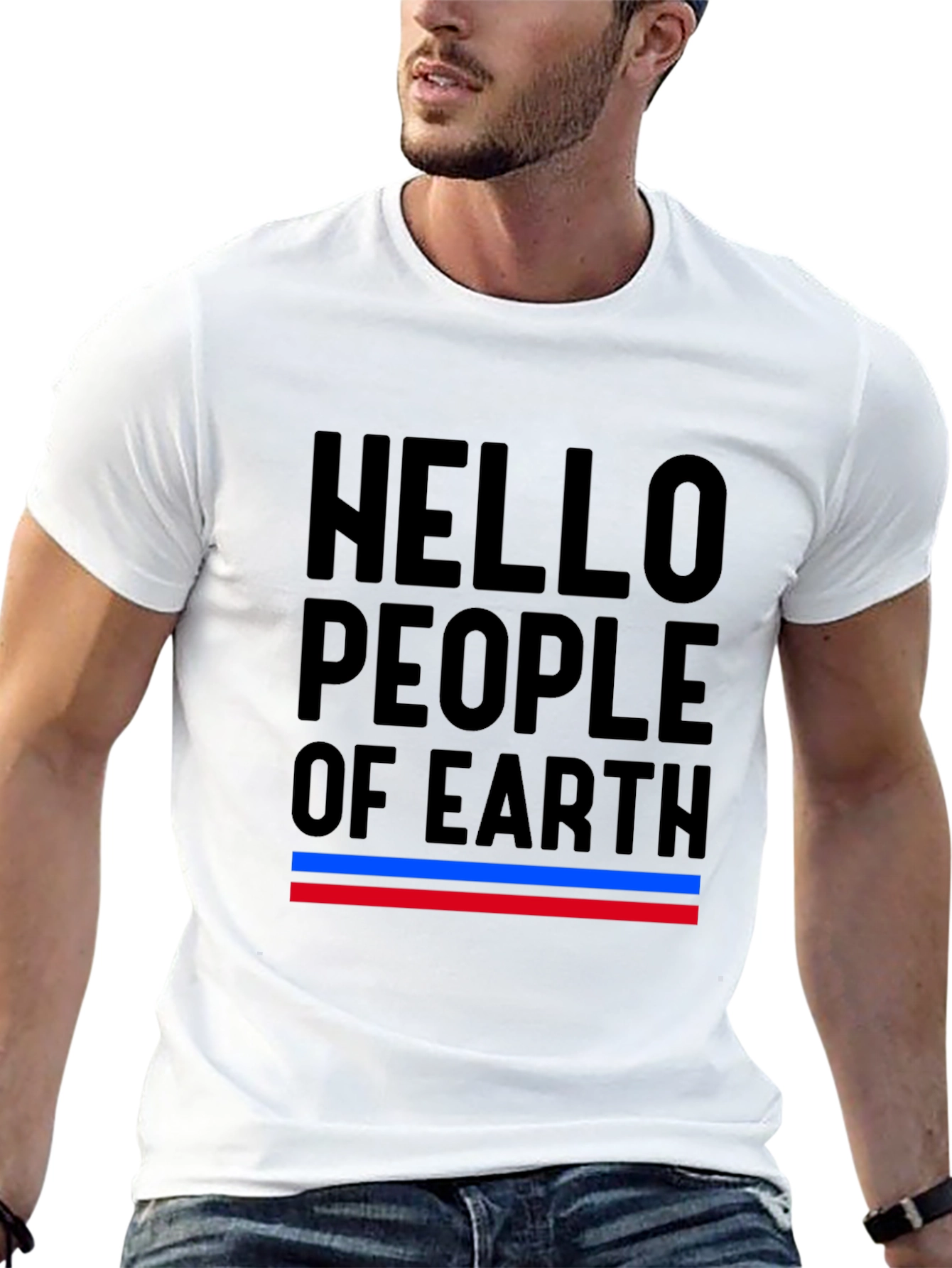 Hello People of Earth Graphic Tee