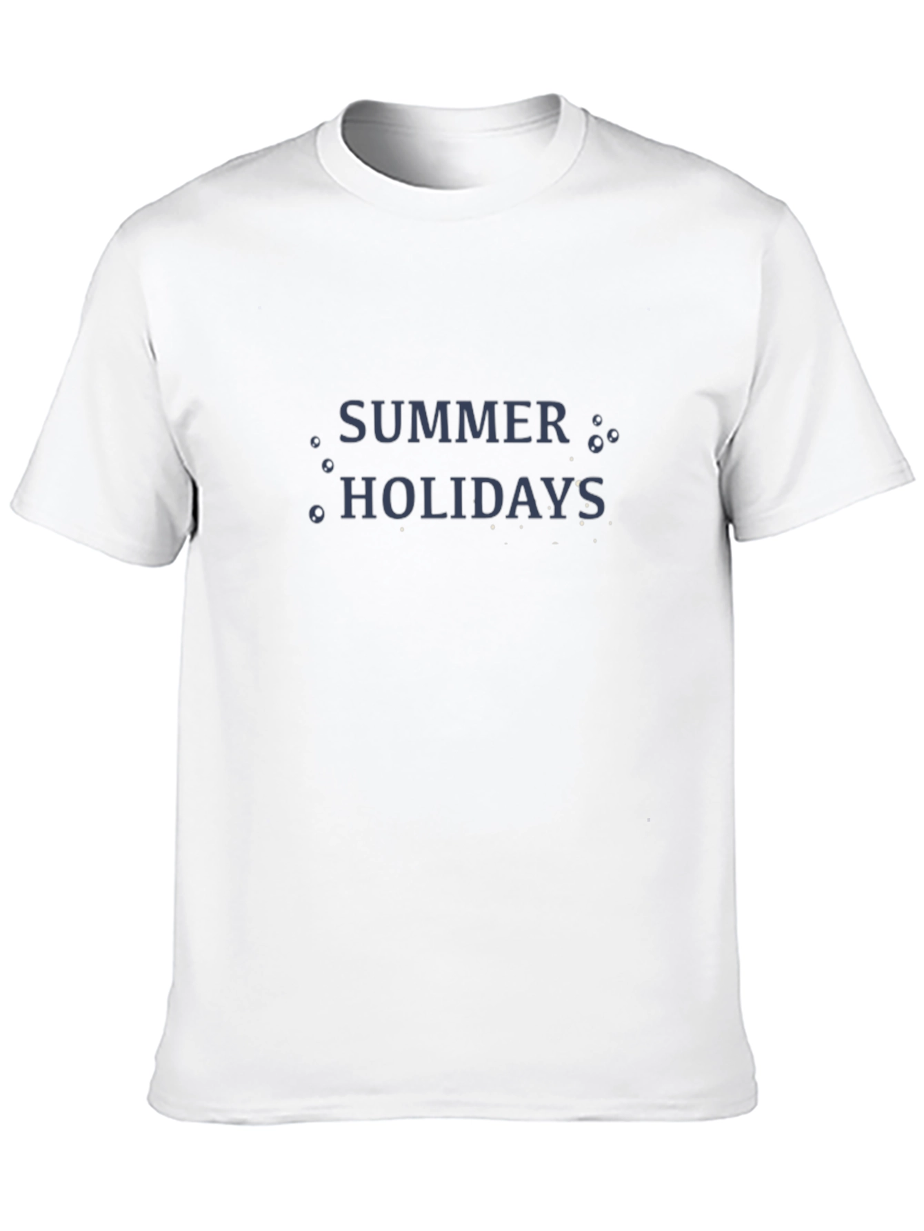 Summer Holidays Black Graphic Tee