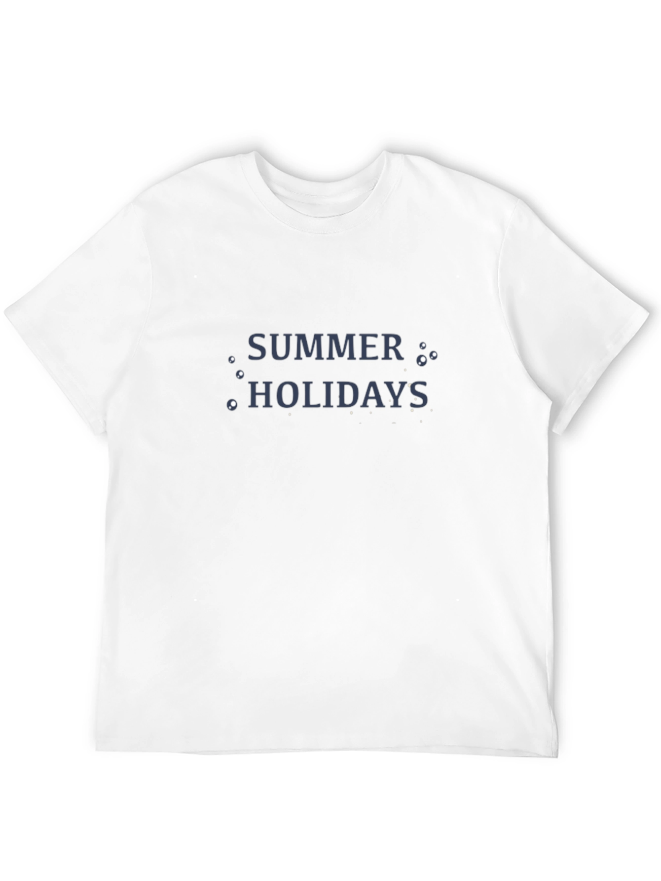 Summer Holidays Black Graphic Tee