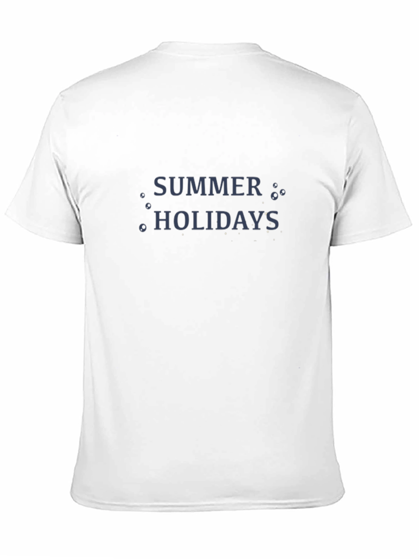 Summer Holidays Black Graphic Tee