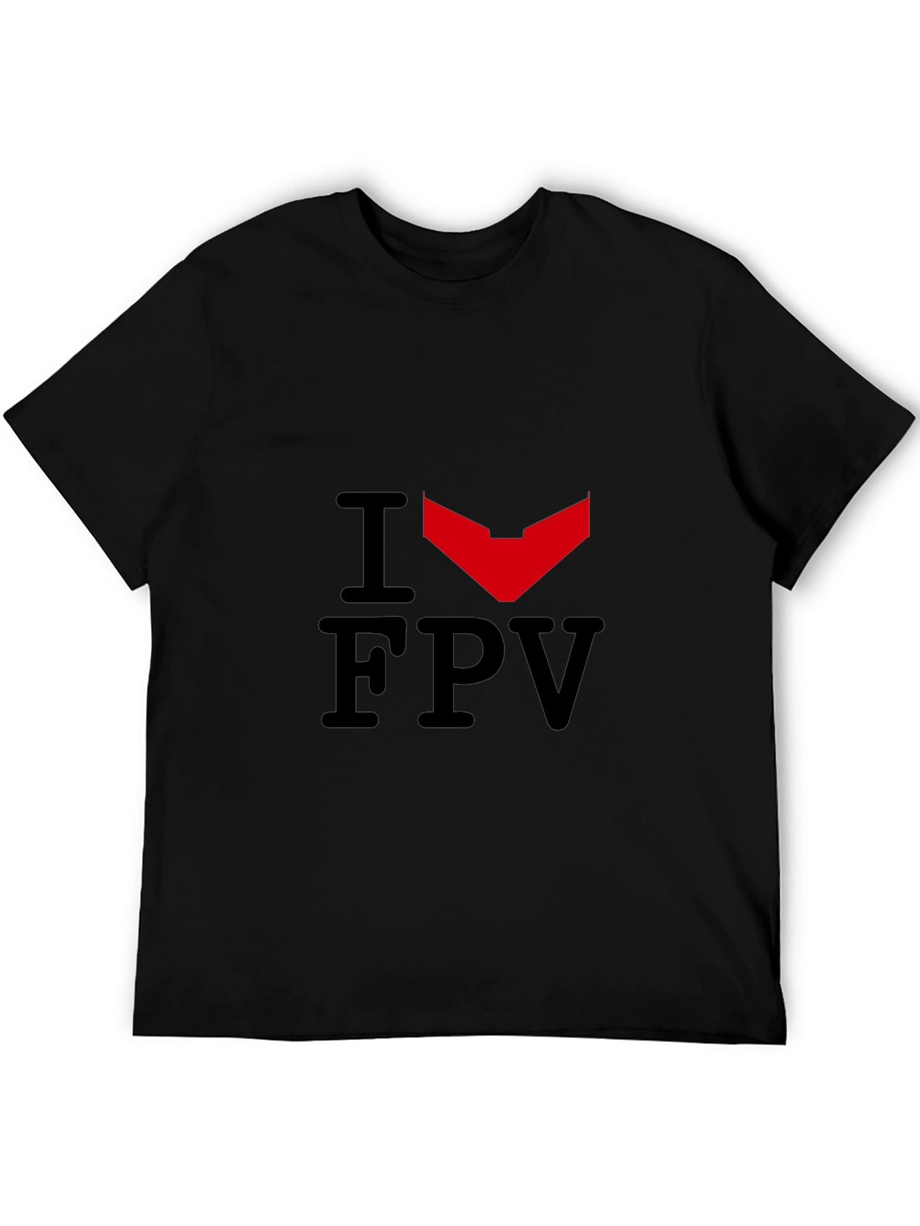 I Heart FPV Black Graphic Tee