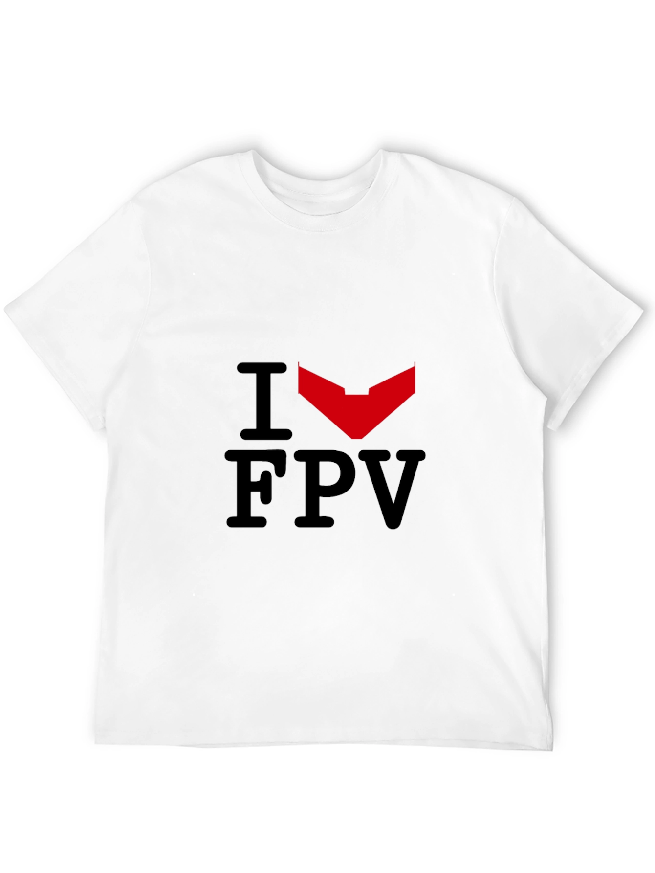 I Heart FPV Black Graphic Tee