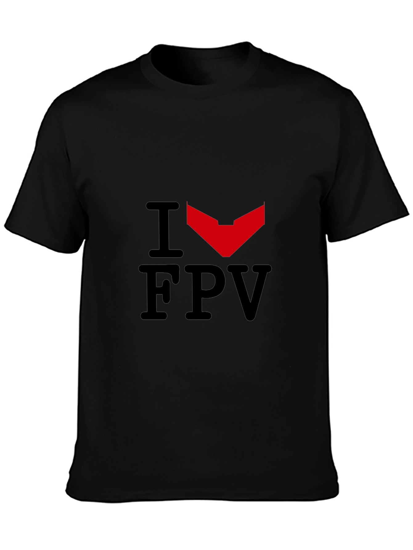 I Heart FPV Black Graphic Tee