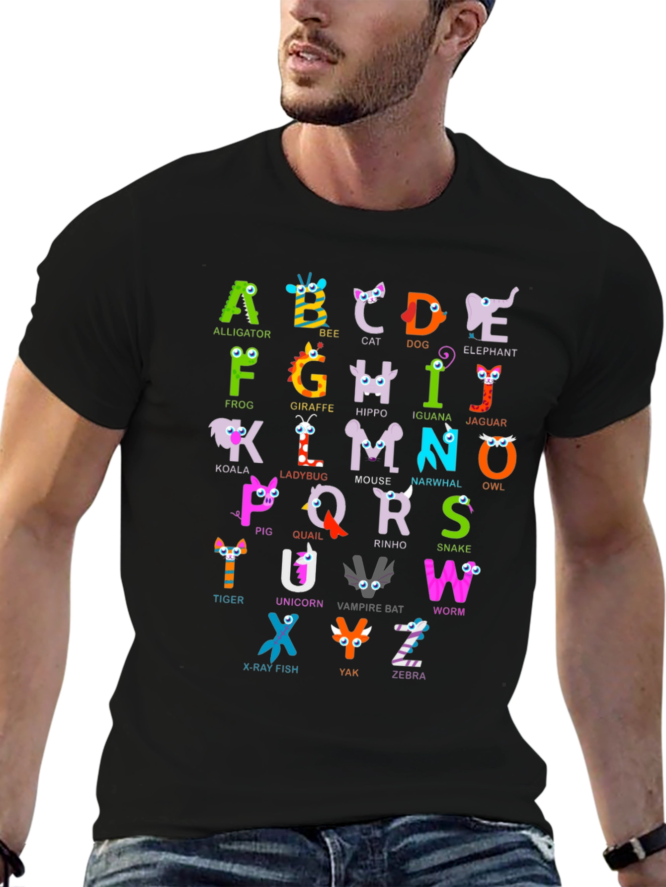 Alphabet Animal ABCs T-Shirt