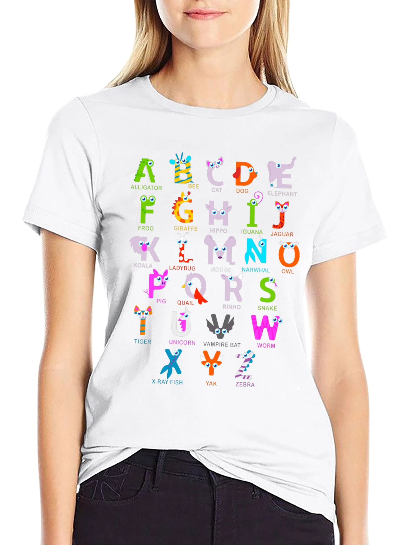 Alphabet Animal ABCs T-Shirt