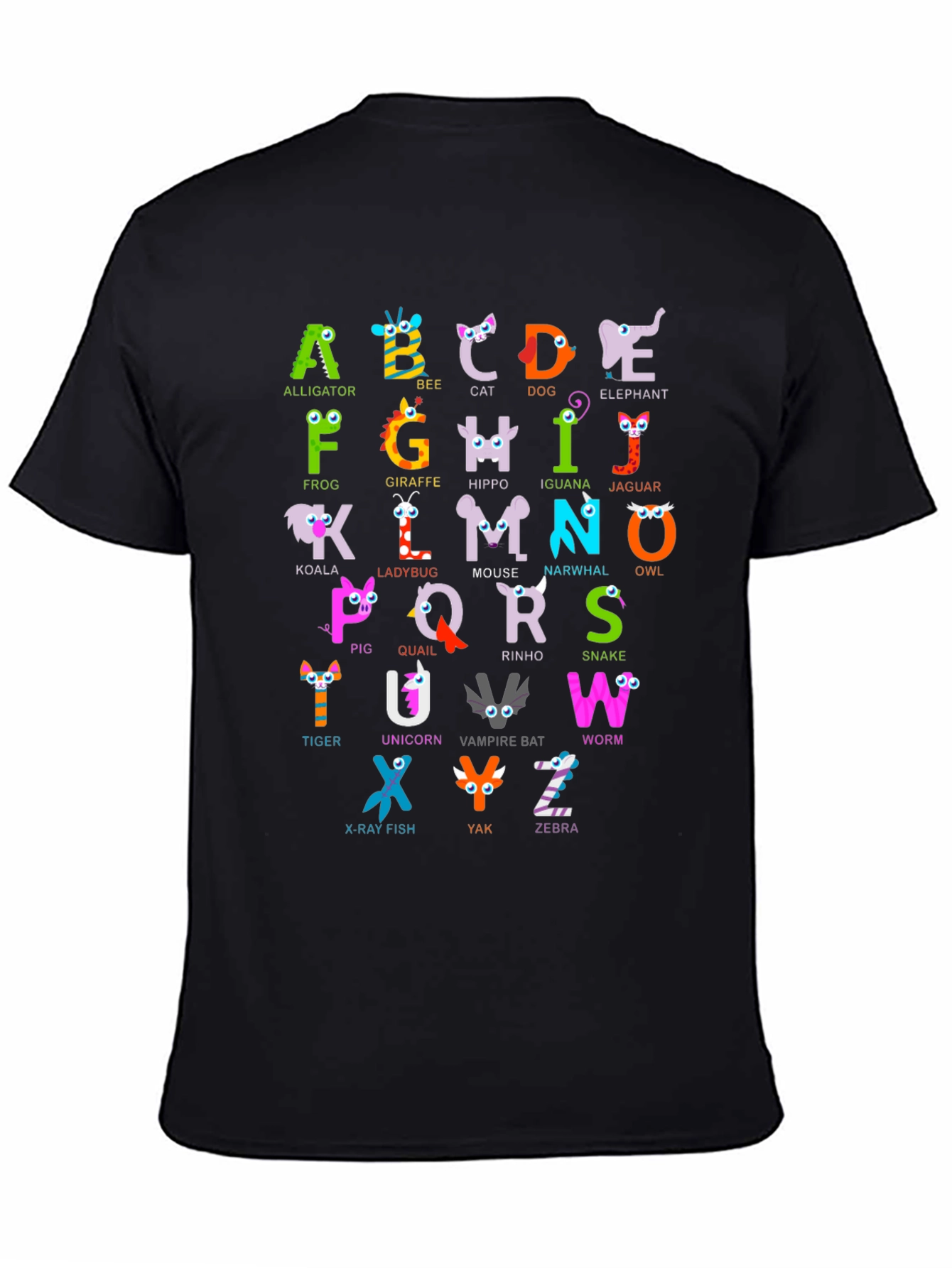 Alphabet Animal ABCs T-Shirt