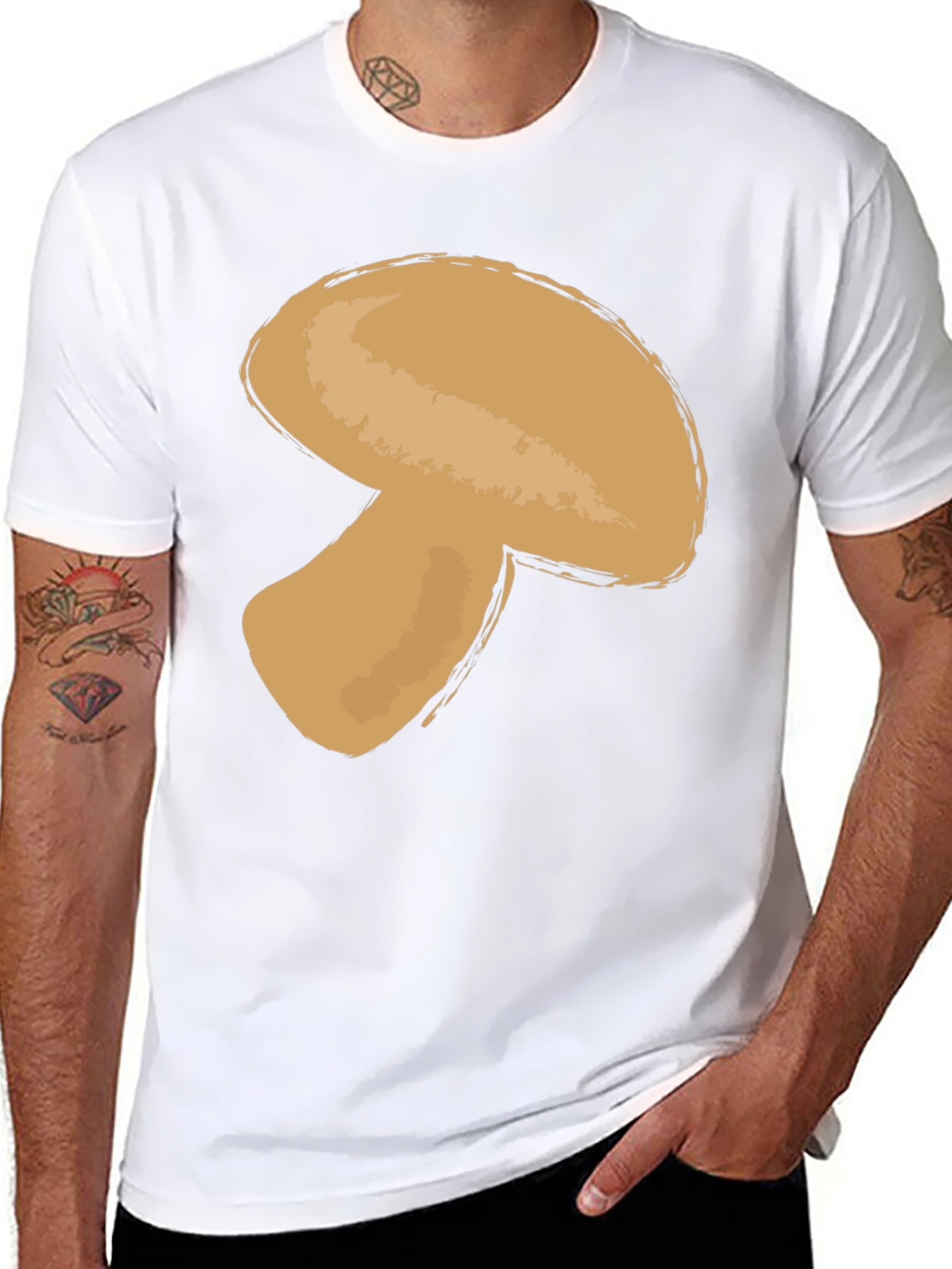 Mushroom Graphic T-Shirt - Funky Casual Tee