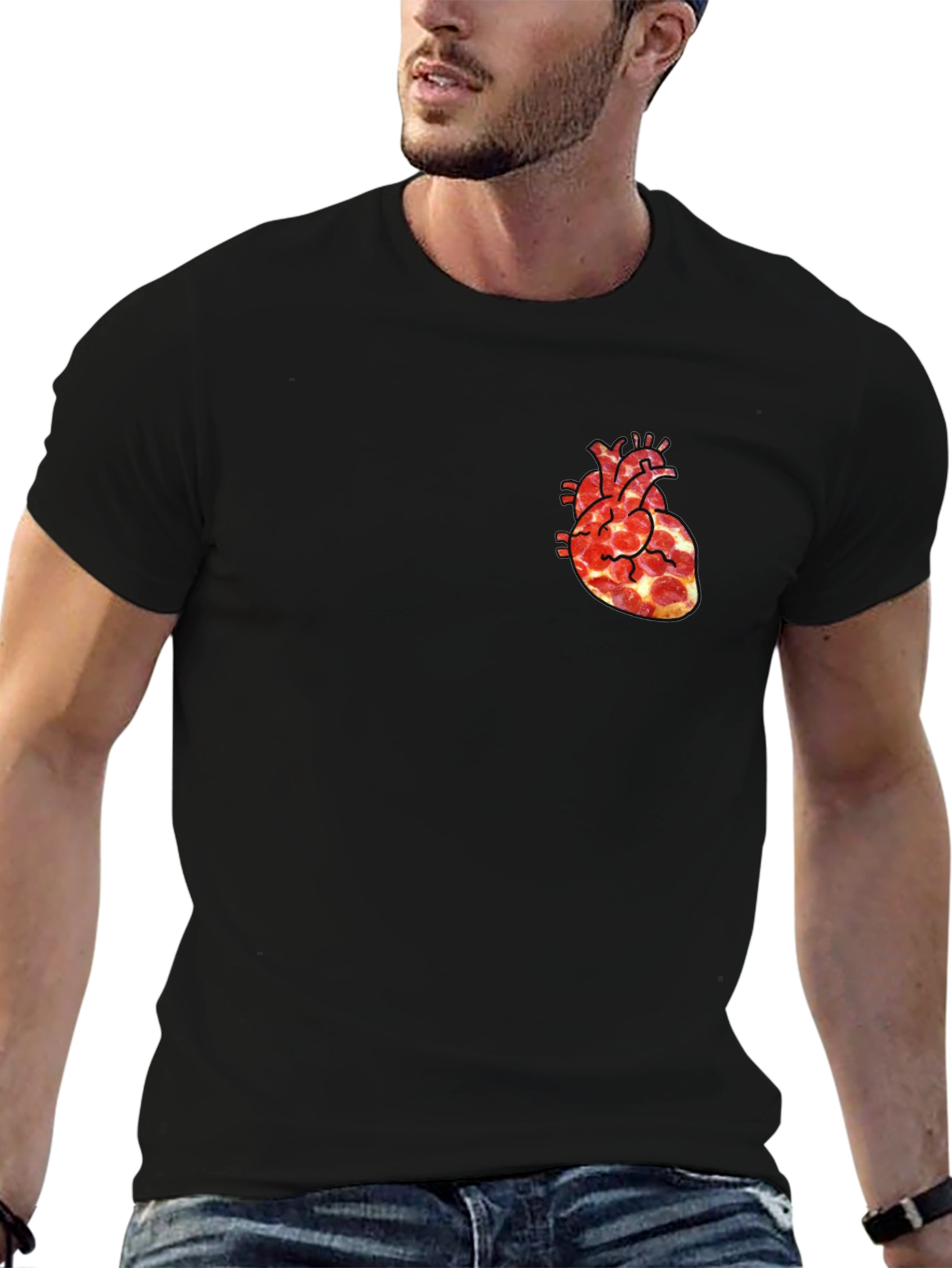 Pizza Heart Graphic Tee - Fun & Unique T-Shirt