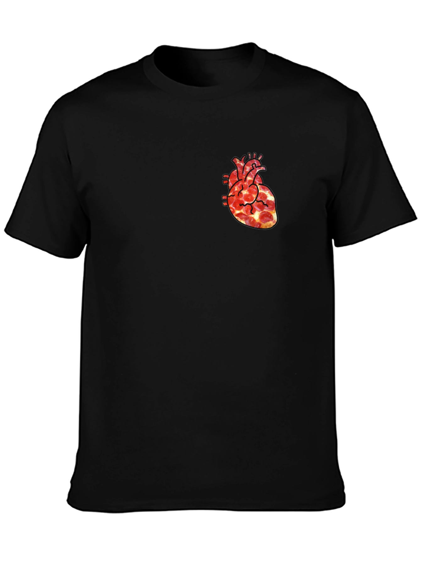 Pizza Heart Graphic Tee - Fun & Unique T-Shirt